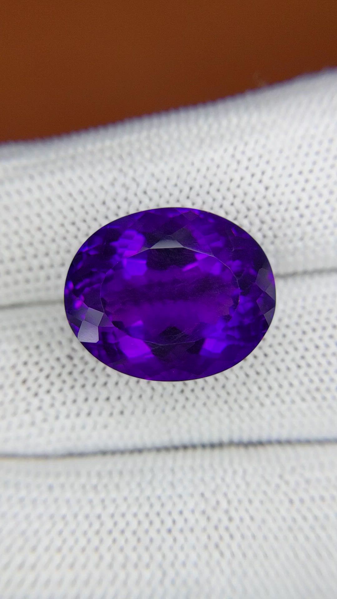 17.47 Ct. Purple Amethyst from Brazil Size Video