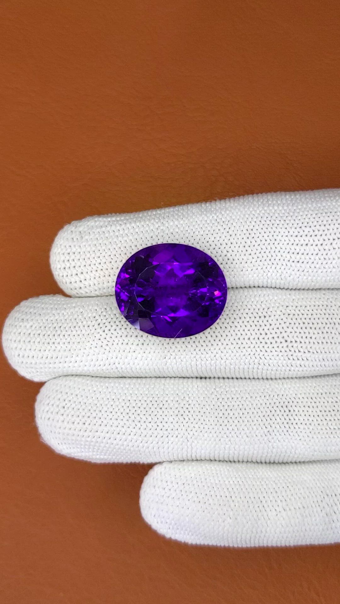 23.46 Ct. Purple Amethyst from Brazil Size Video