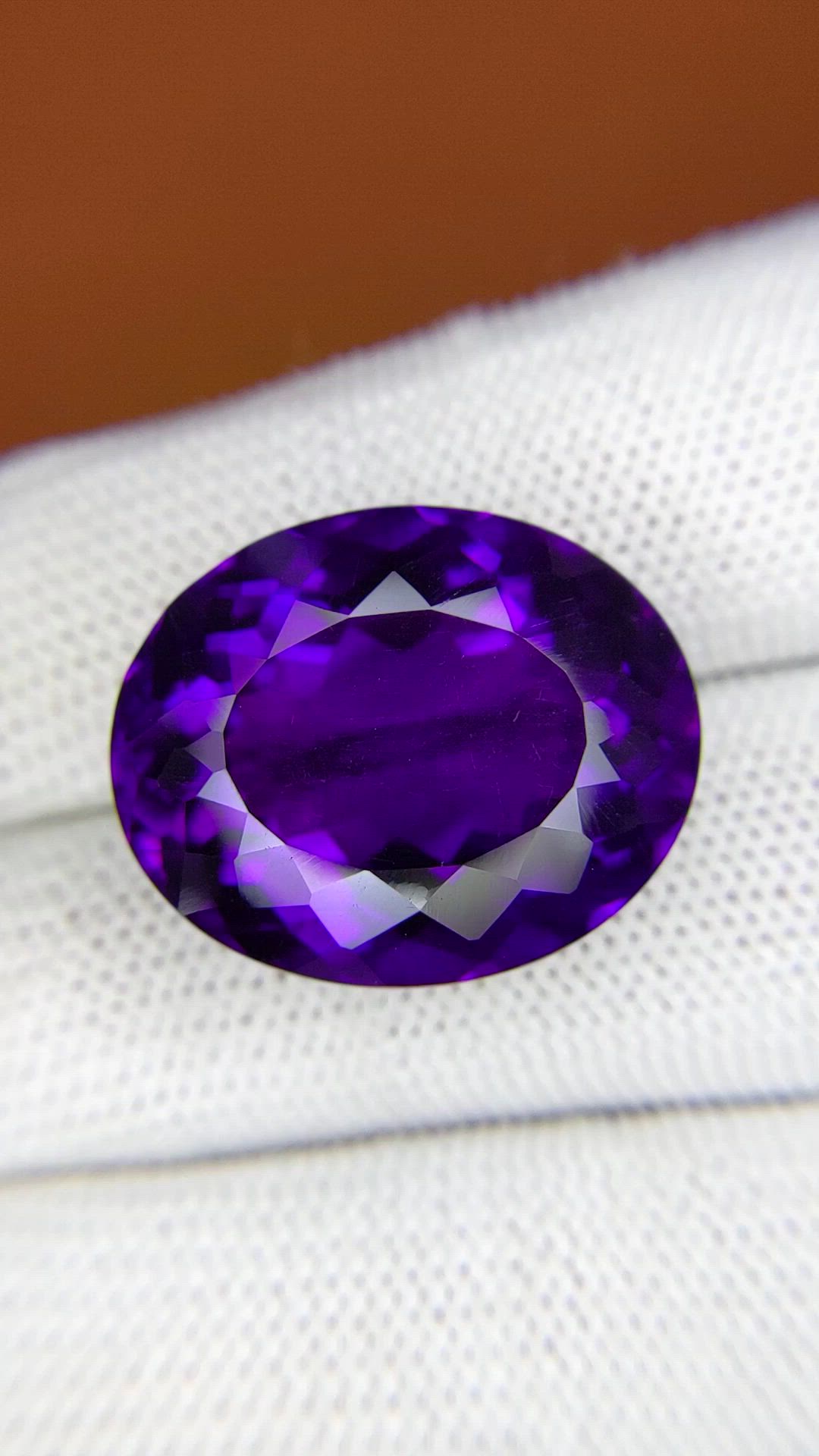 23.97 Ct. Purple Amethyst from Brazil Size Video