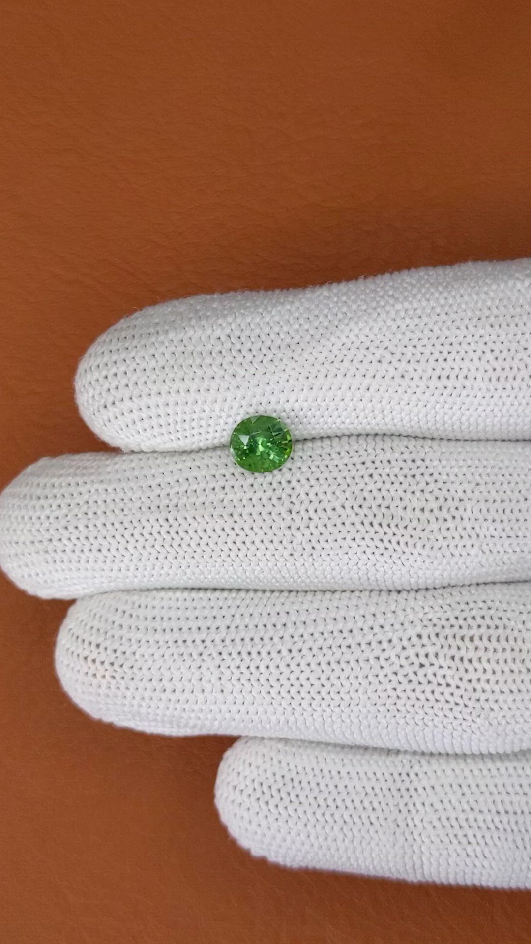 1.44 Ct. Green Zircon from Ceylon (Sri Lanka) Size Video