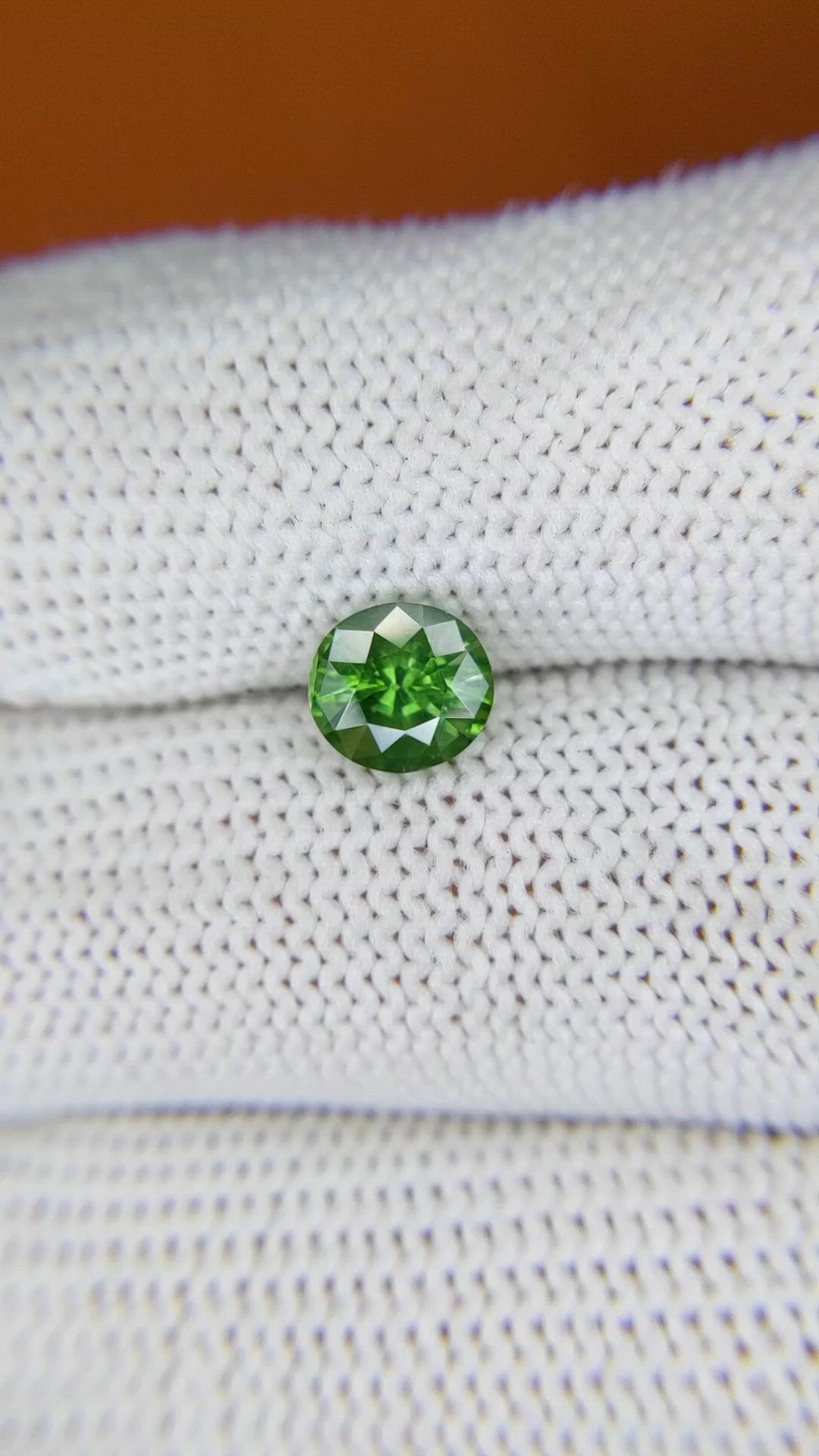 1.44 Ct. Green Zircon from Ceylon (Sri Lanka) Size Video