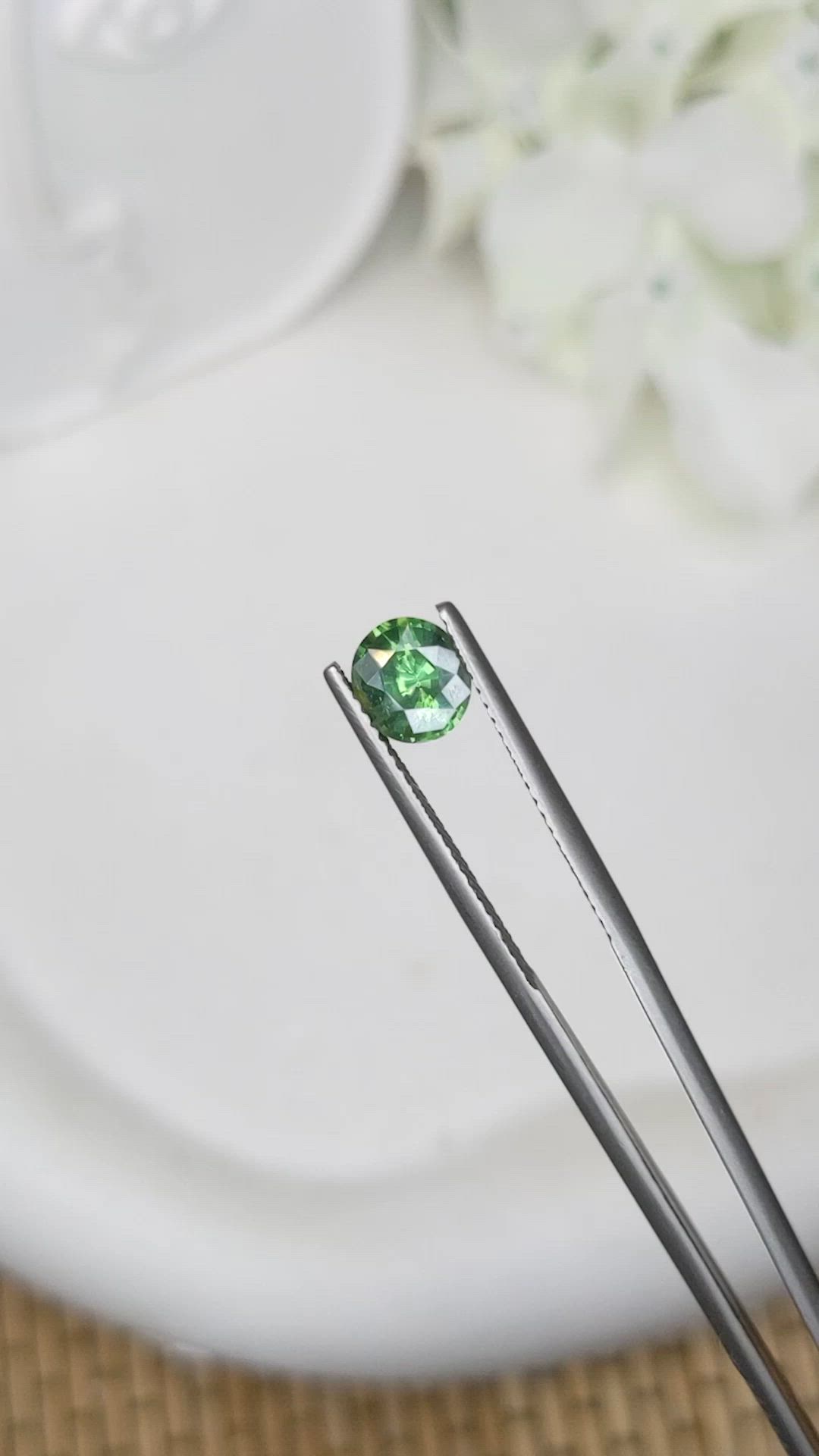 1.44 Ct. Green Zircon from Ceylon (Sri Lanka) Size Video