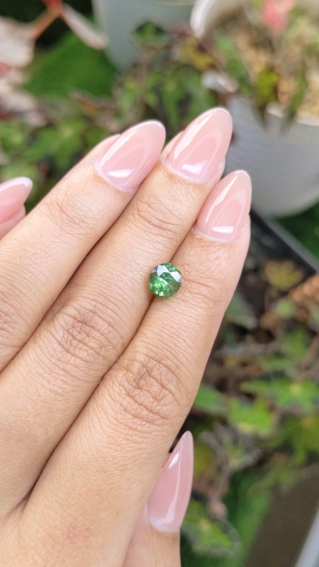 1.44 Ct. Green Zircon from Ceylon (Sri Lanka) Size Video