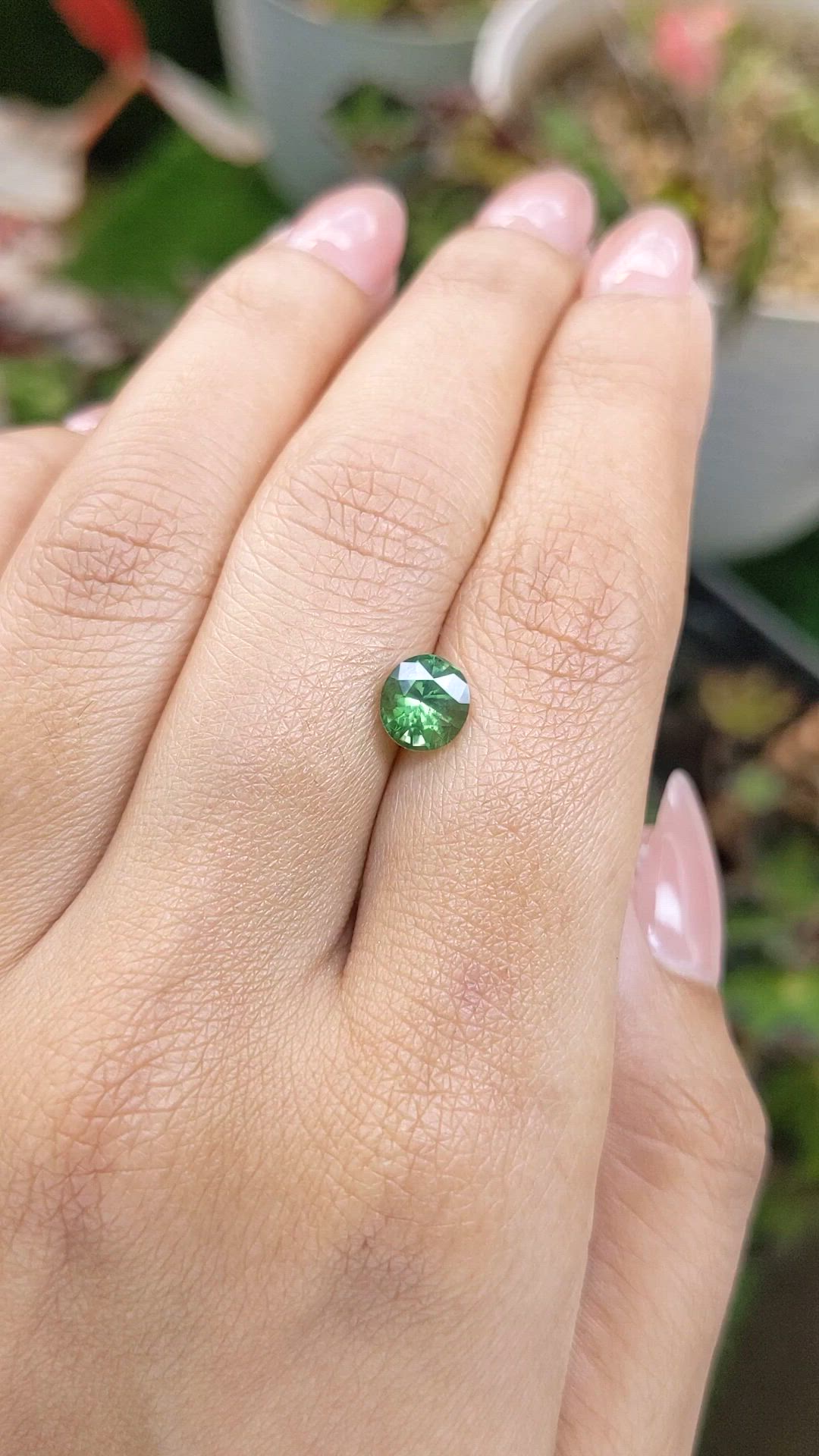 1.44 Ct. Green Zircon from Ceylon (Sri Lanka) Size Video