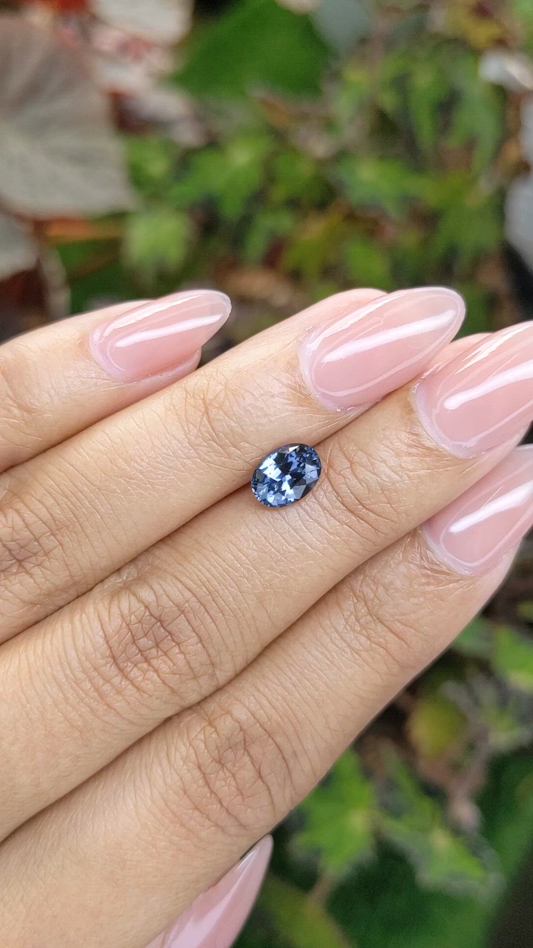 1.22 Ct. Greyish Blue Spinel from Ceylon (Sri Lanka) Size Video