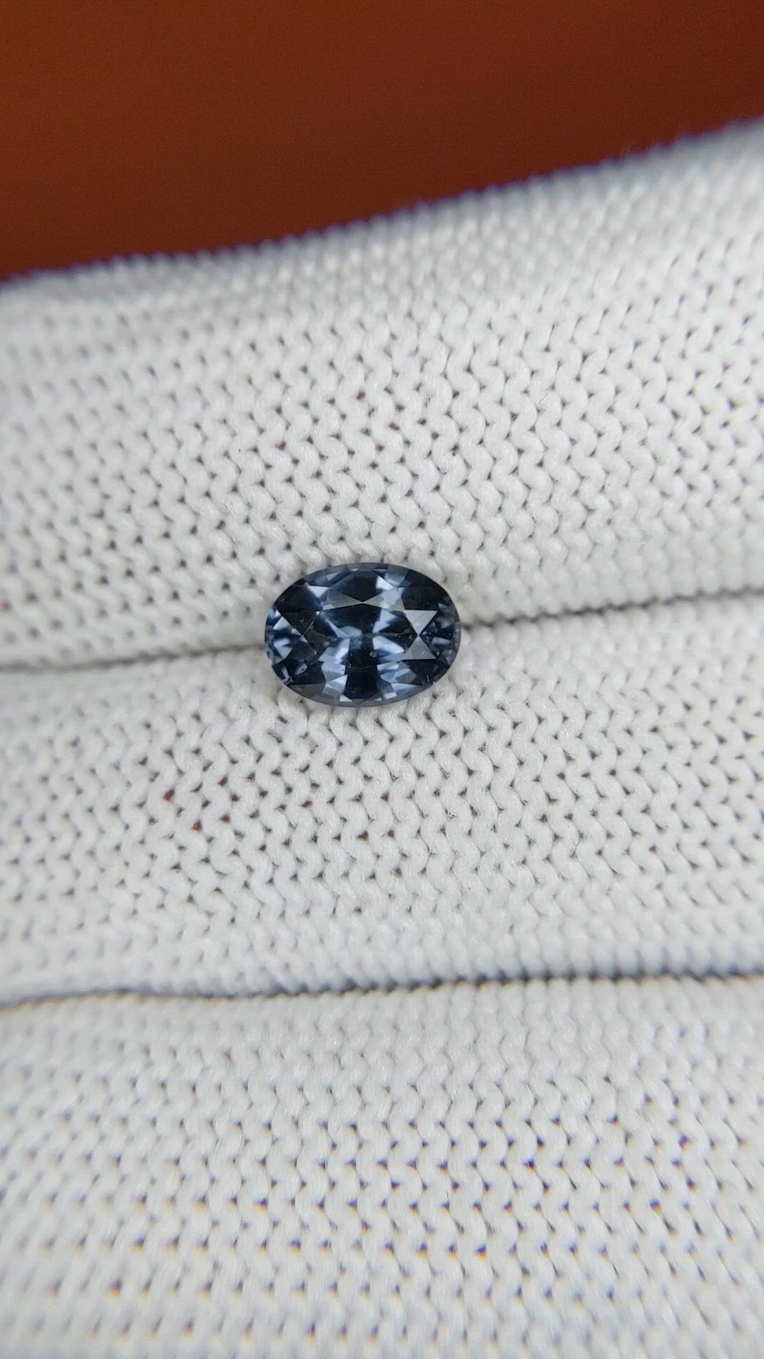 1.22 Ct. Greyish Blue Spinel from Ceylon (Sri Lanka) Size Video