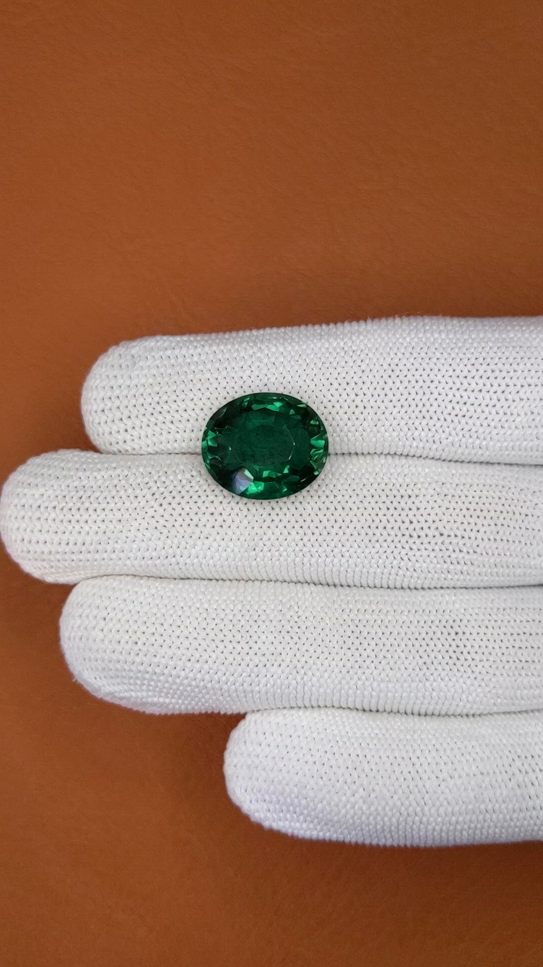 10.08 Ct. Bluish Green Prasiolite from Brazil Size Video