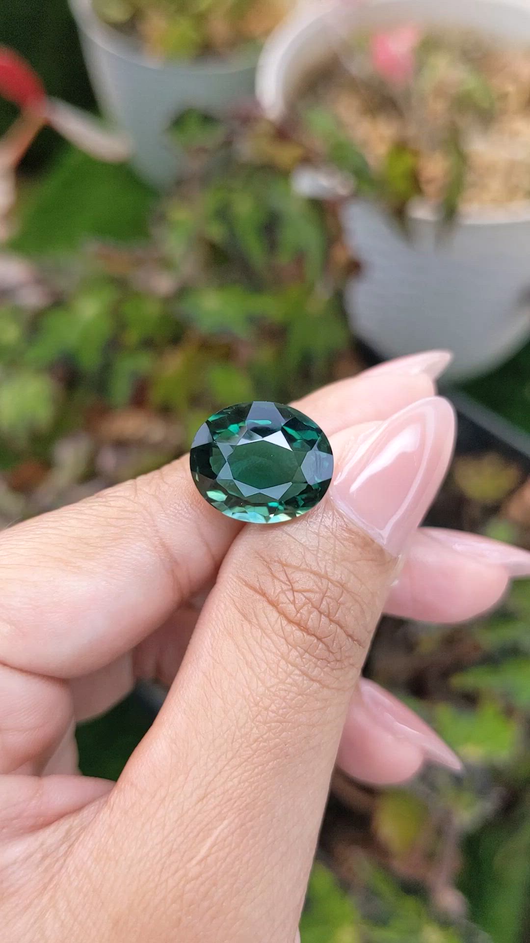 10.08 Ct. Bluish Green Prasiolite from Brazil Size Video