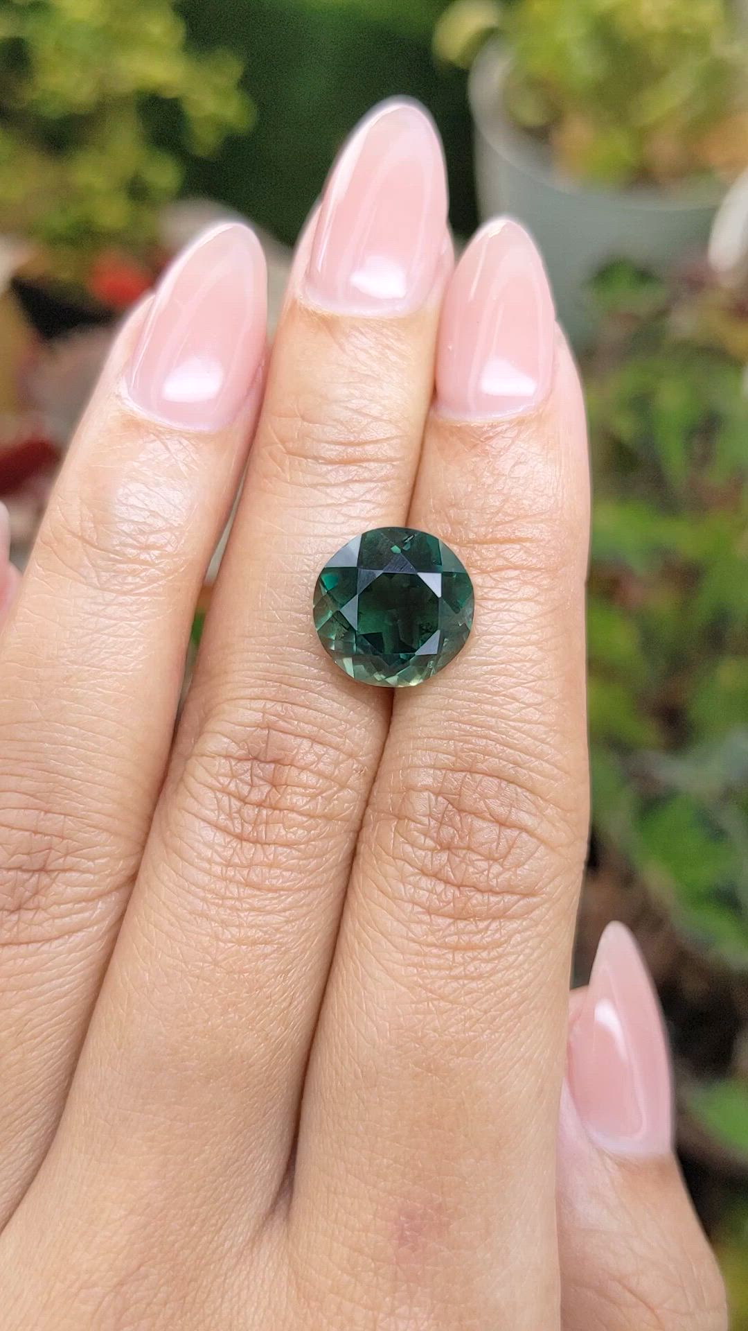 6.17 Ct. Bluish Green Prasiolite from Brazil Size Video