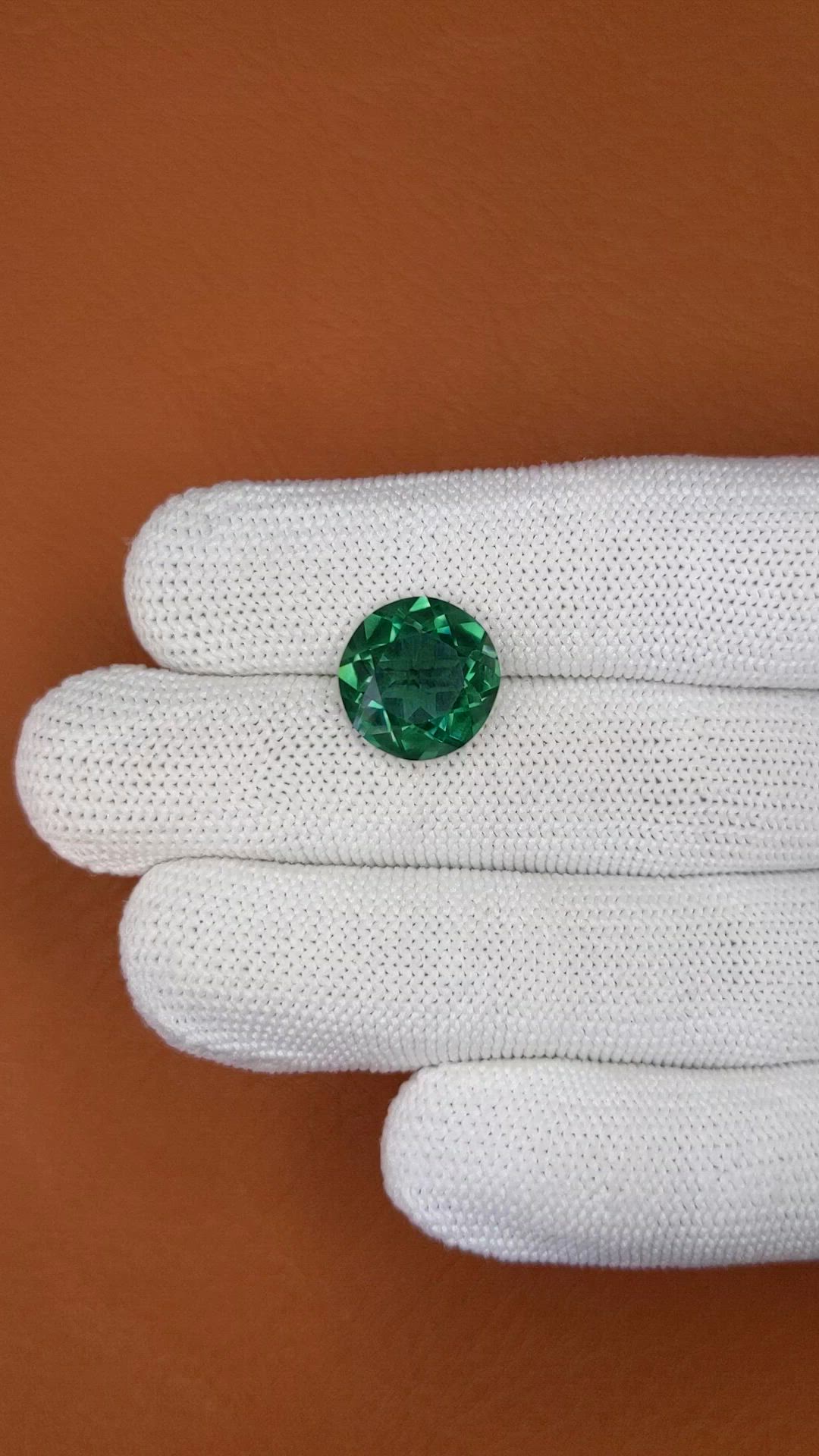 6.10 Ct. Bluish Green Prasiolite from Brazil Size Video