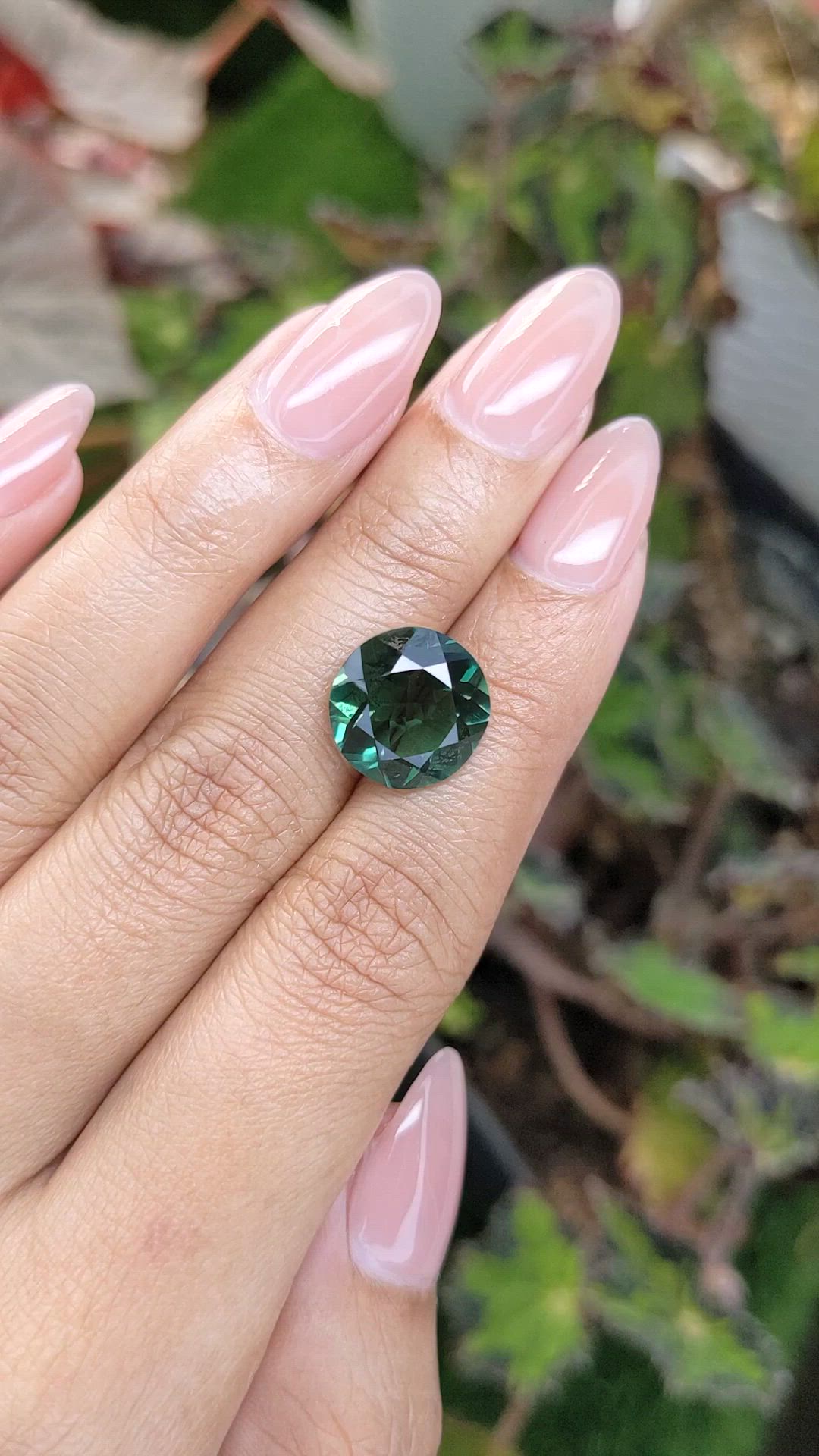 6.10 Ct. Bluish Green Prasiolite from Brazil Size Video