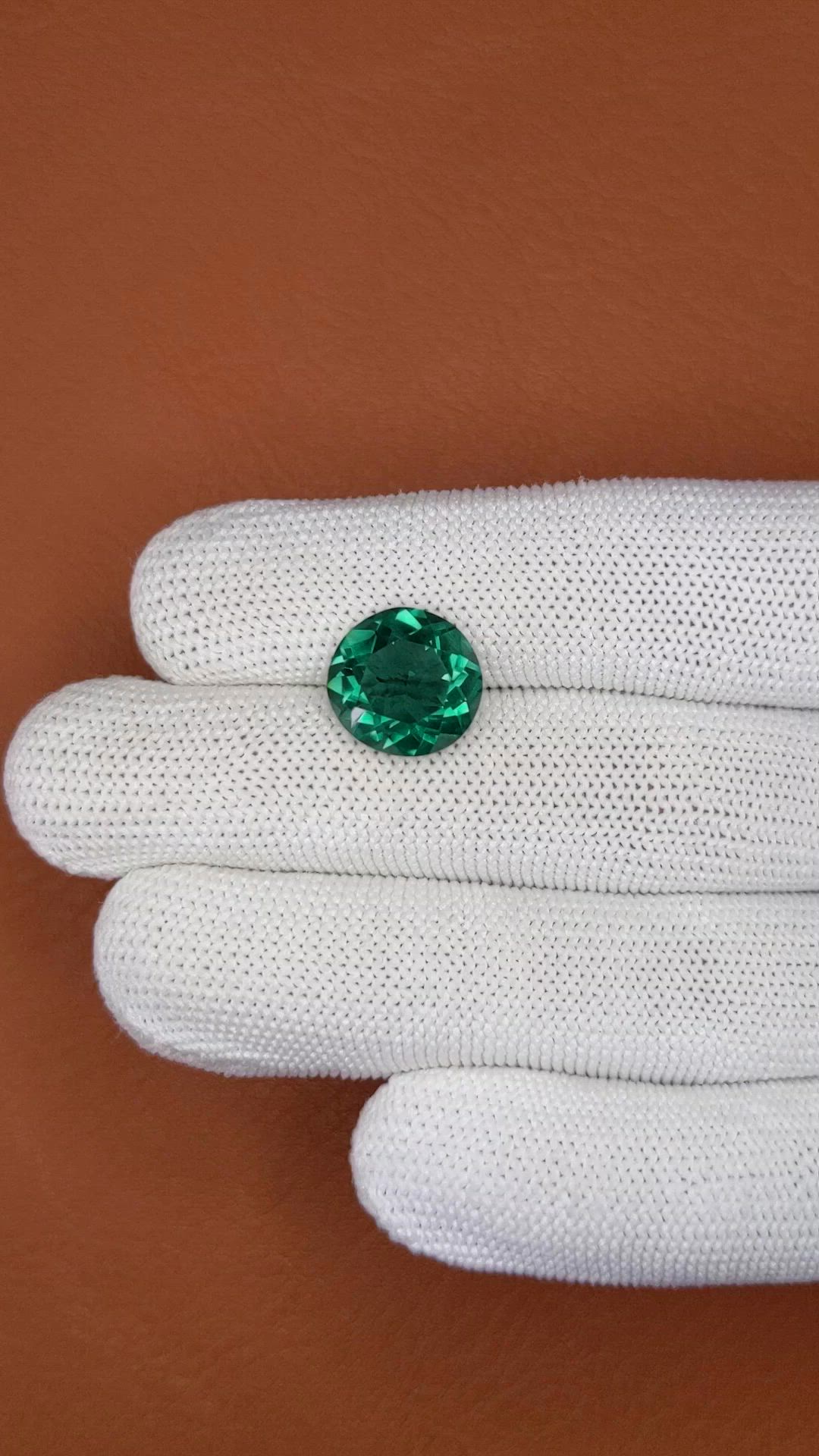 5.80 Ct. Bluish Green Prasiolite from Brazil Size Video