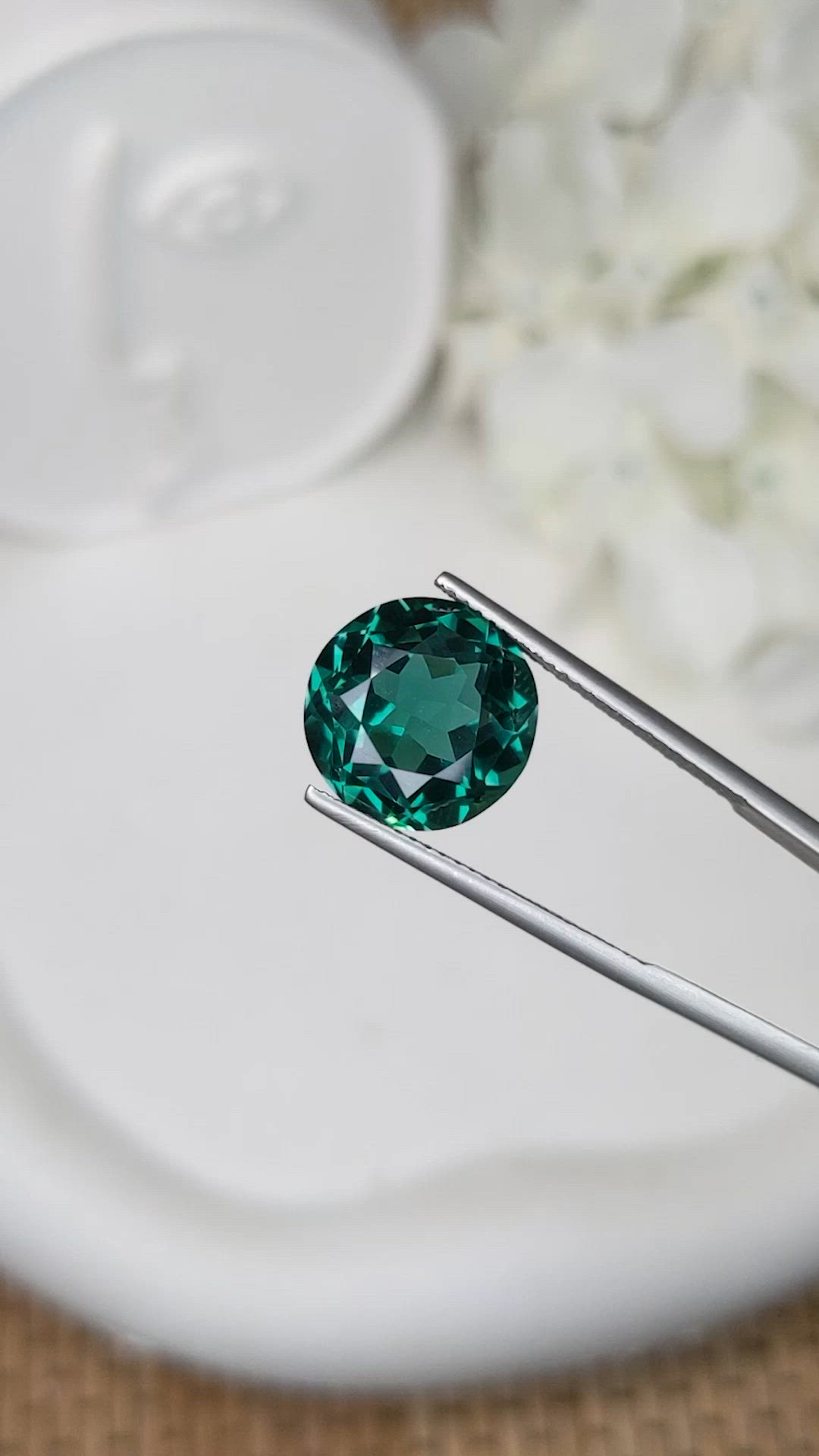 7.30 Ct. Bluish Green Prasiolite from Brazil Size Video