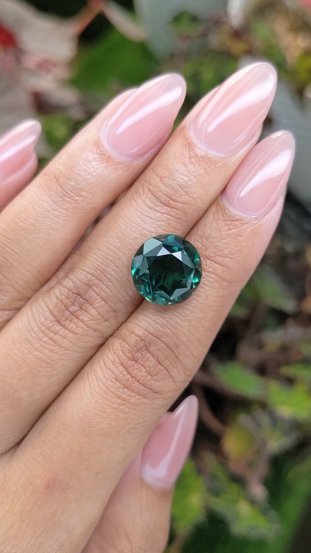 7.30 Ct. Bluish Green Prasiolite from Brazil Size Video