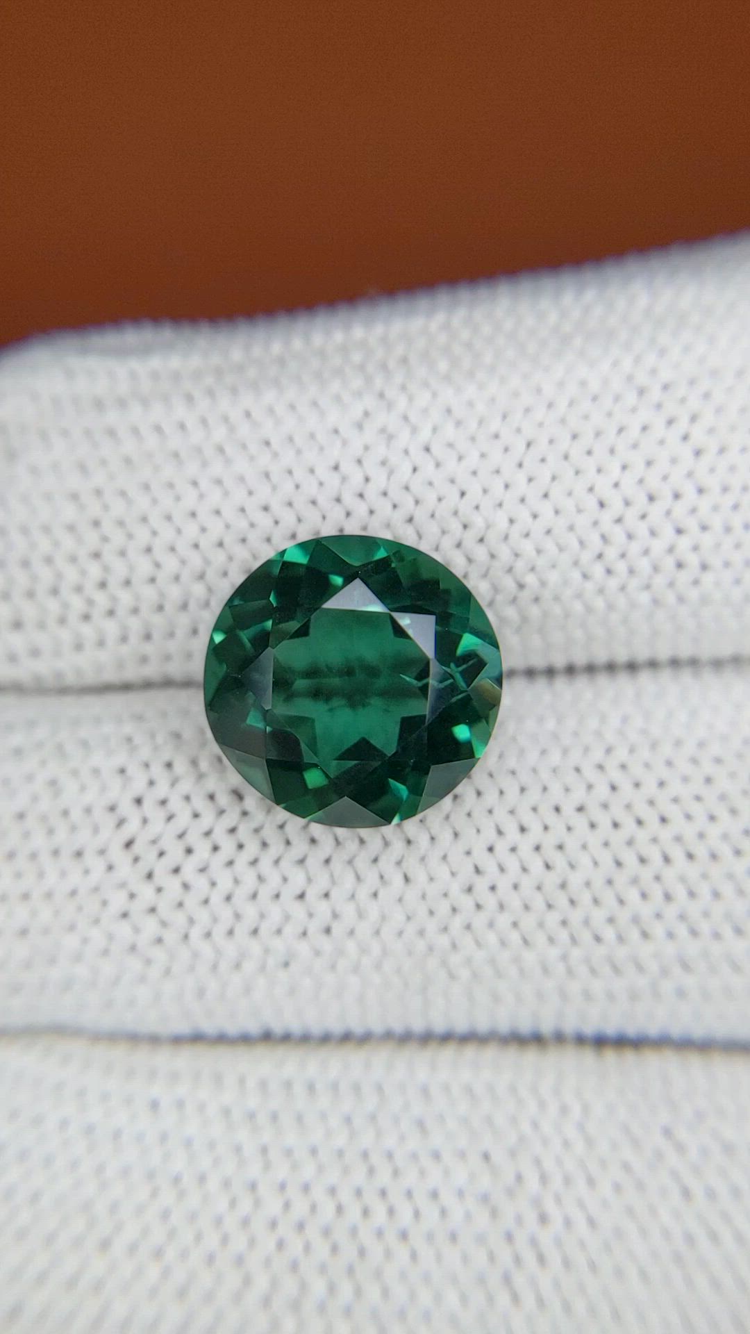 5.85 Ct. Bluish Green Prasiolite from Brazil Size Video