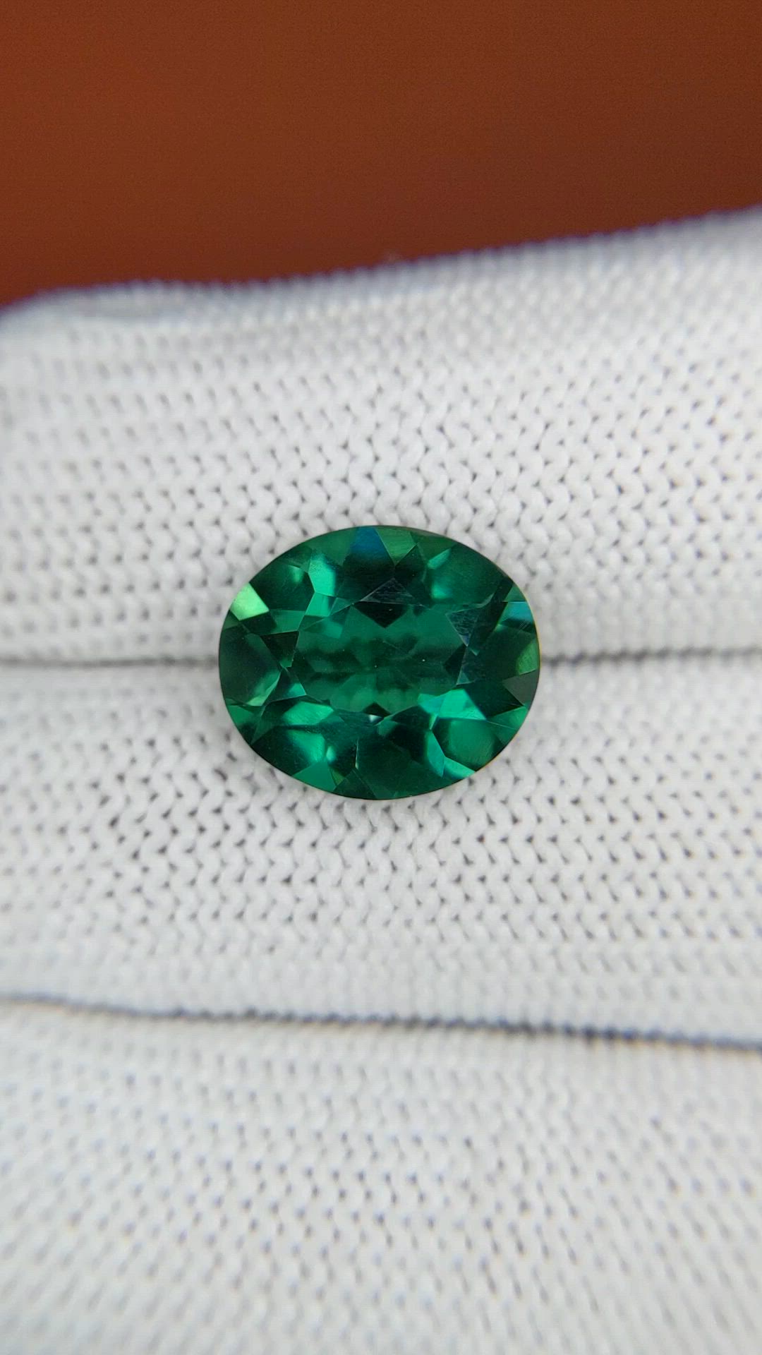 4.83 Ct. Bluish Green Prasiolite from Brazil Size Video