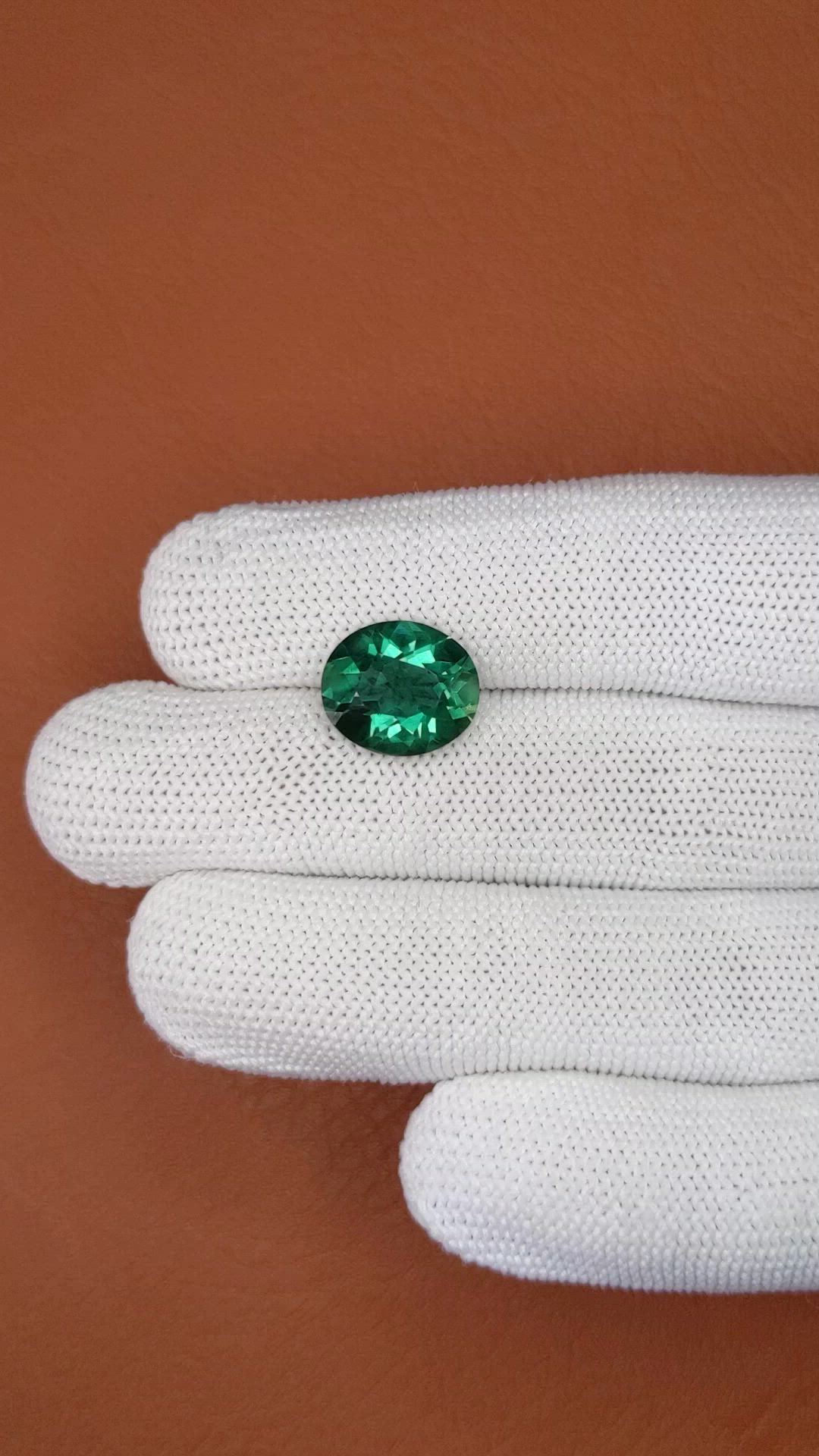 4.83 Ct. Bluish Green Prasiolite from Brazil Size Video