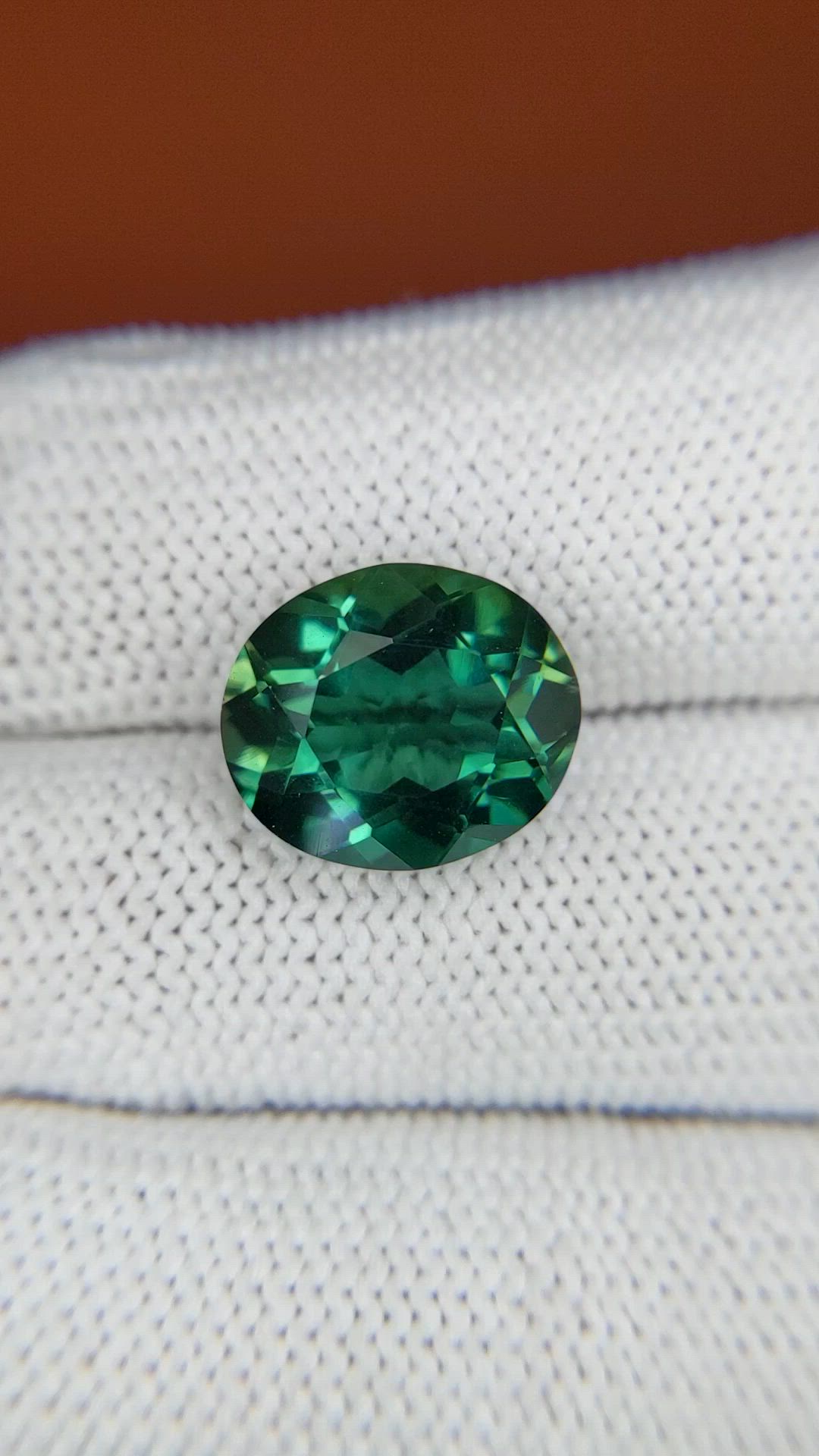 5.75 Ct. Bluish Green Prasiolite from Brazil Size Video