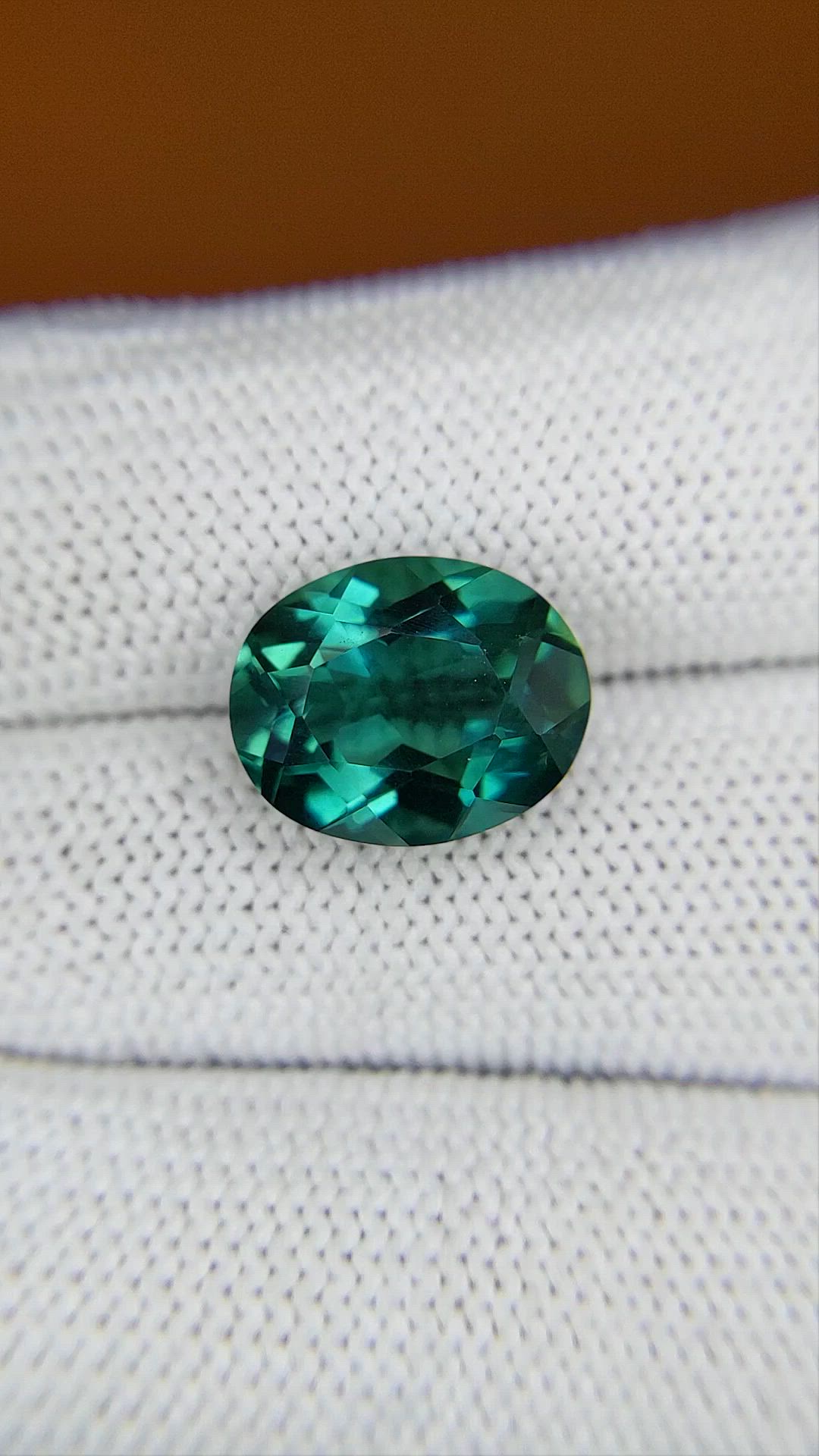5.77 Ct. Bluish Green Prasiolite from Brazil Size Video