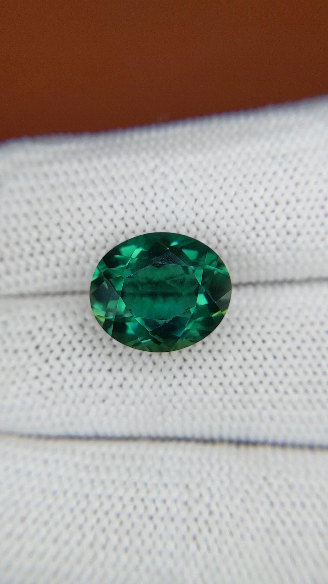 6.39 Ct. Bluish Green Prasiolite from Brazil Size Video