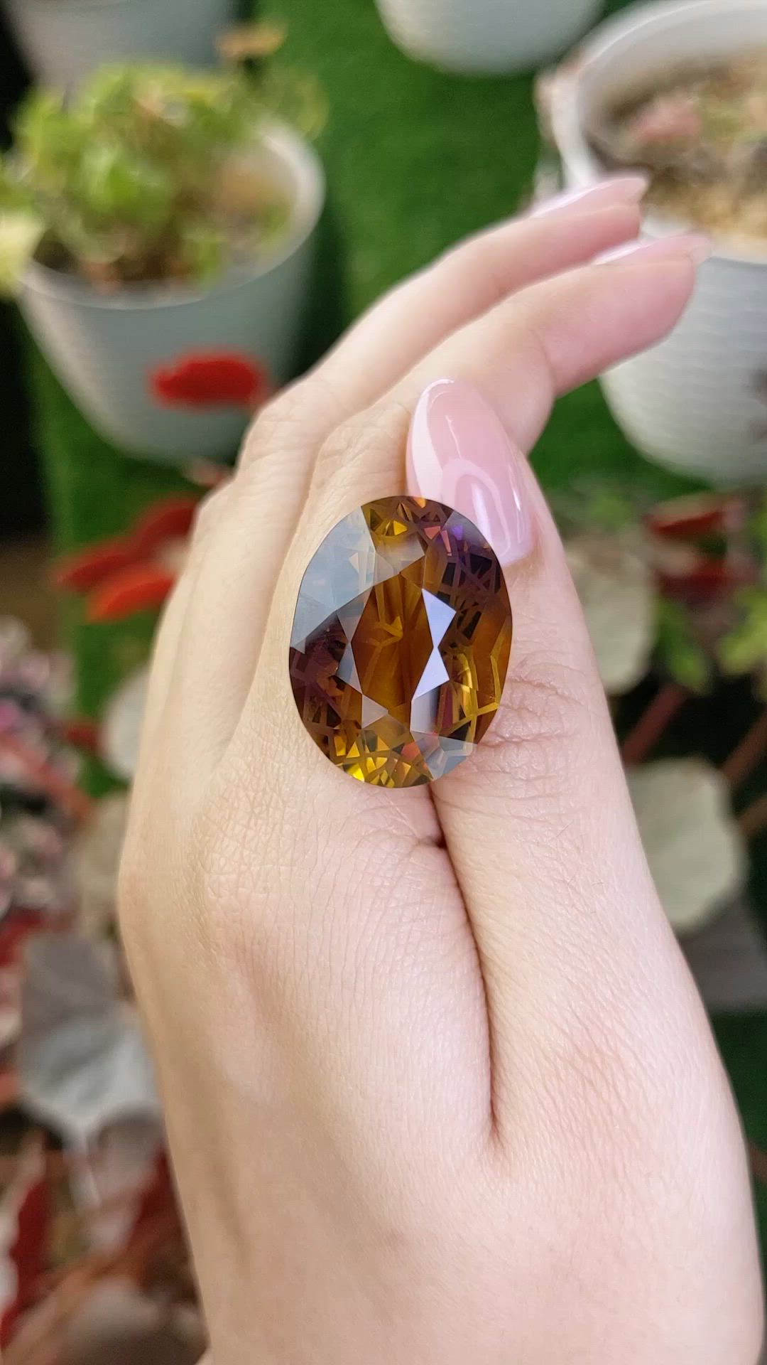 31.90 Ct. Bi Color Ametrine from Brazil Size Video