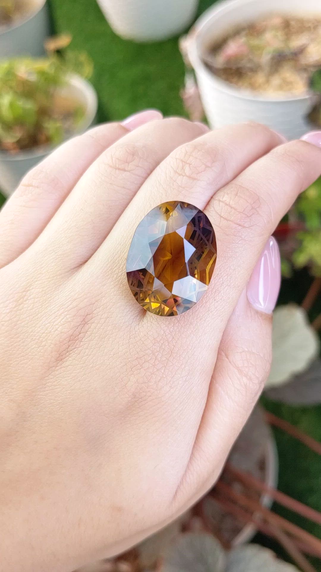 31.90 Ct. Bi Color Ametrine from Brazil Size Video