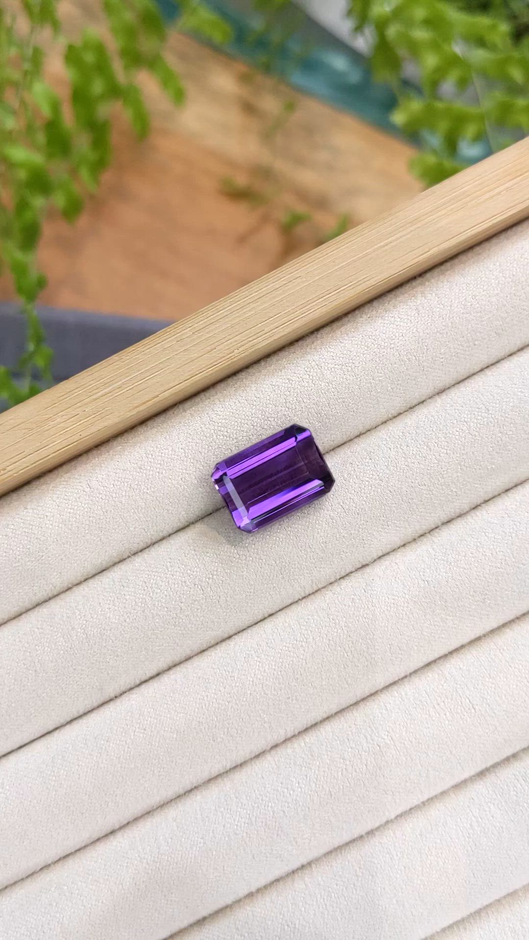 9.63 Ct. Purple Amethyst from Brazil Size Video