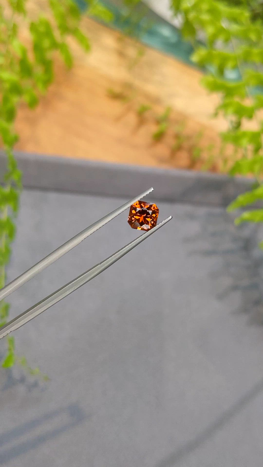 1.75 Ct. Orange Spessartite Garnet from Madagascar Size Video