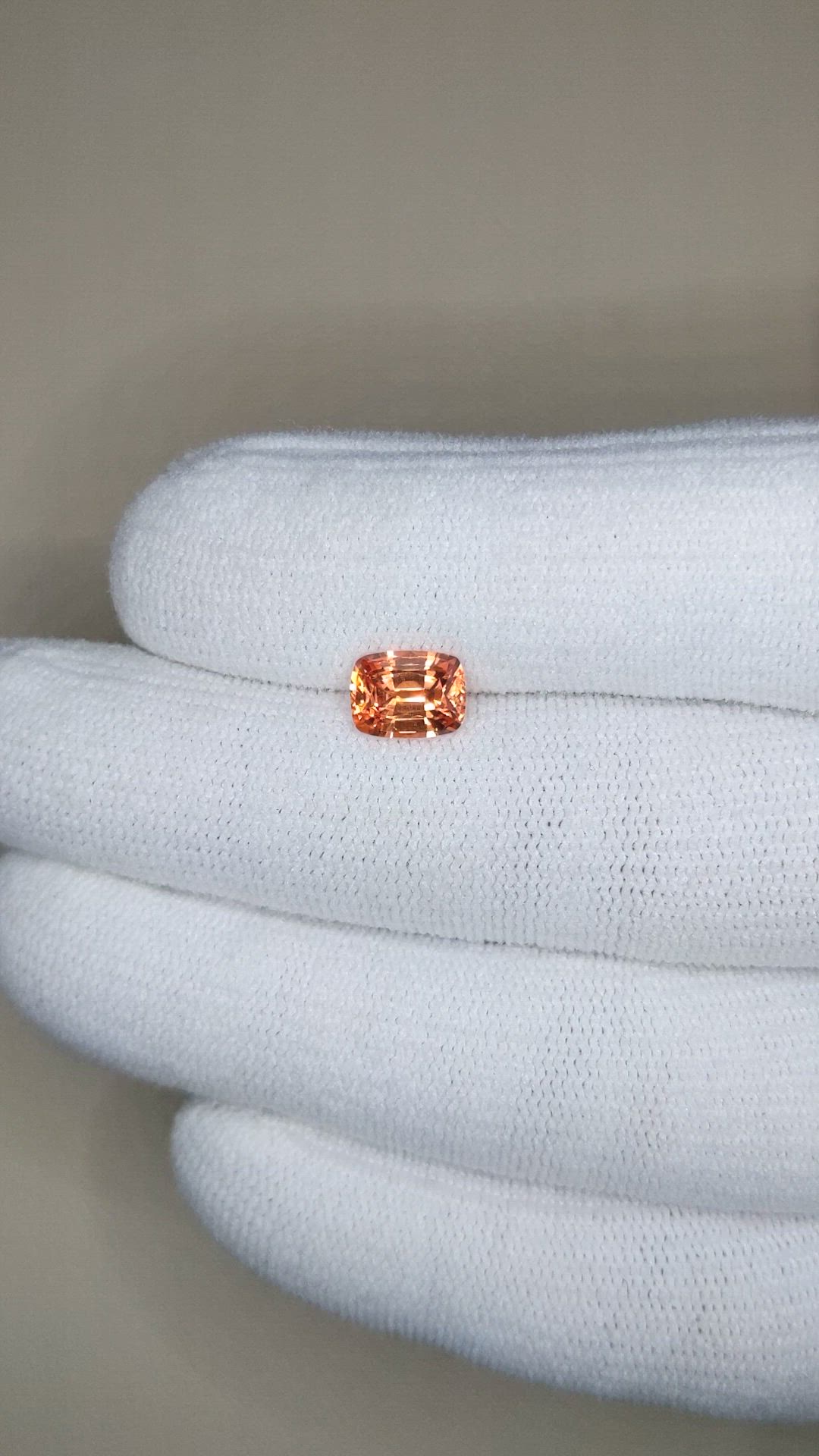 1.78 Ct. Orange Spessartite Garnet from Tanzania Size Video