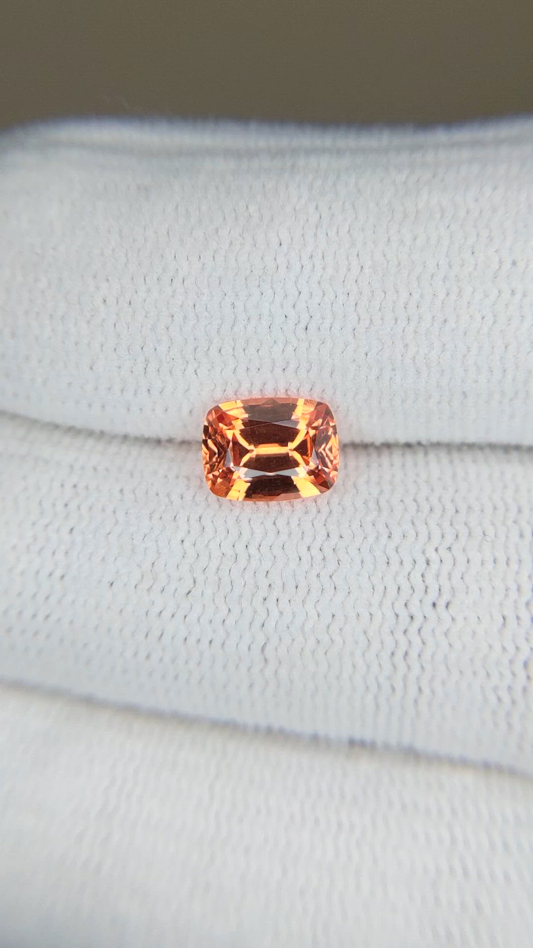 1.78 Ct. Orange Spessartite Garnet from Tanzania Size Video