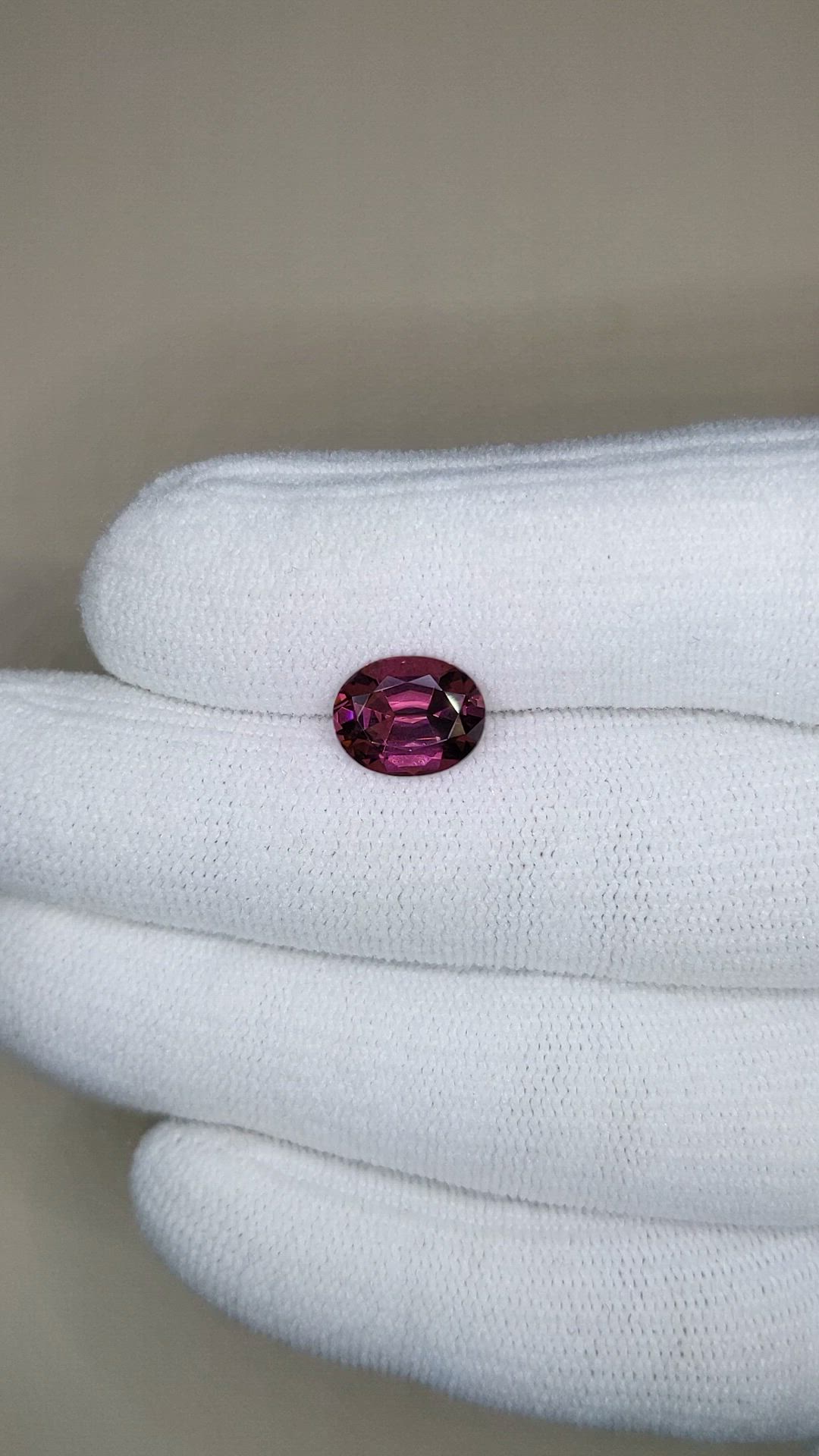 2.80 Ct. Purplish Pink Rhodolite Garnet from Tanzania Size Video