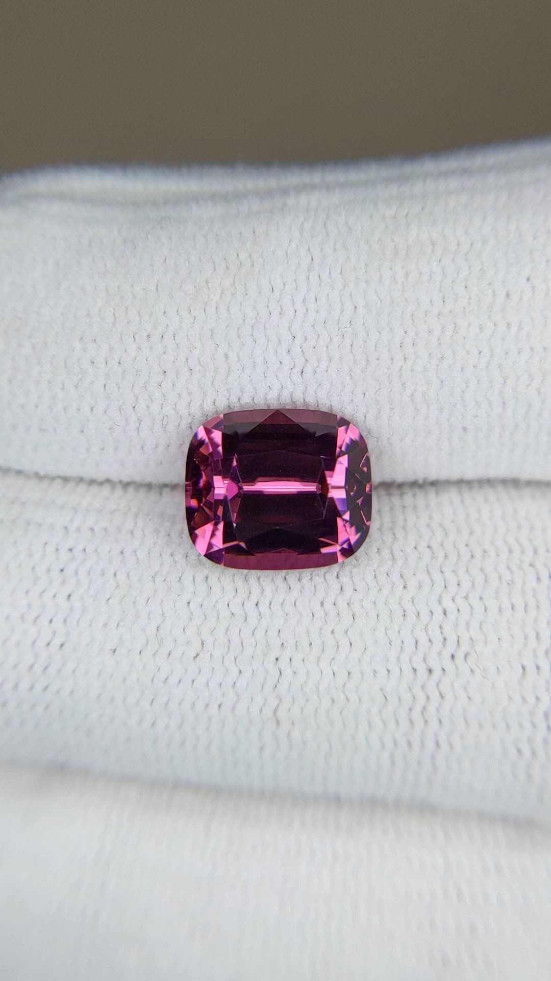 4.30 Ct. Purplish Pink Garnet from Tanzania Size Video