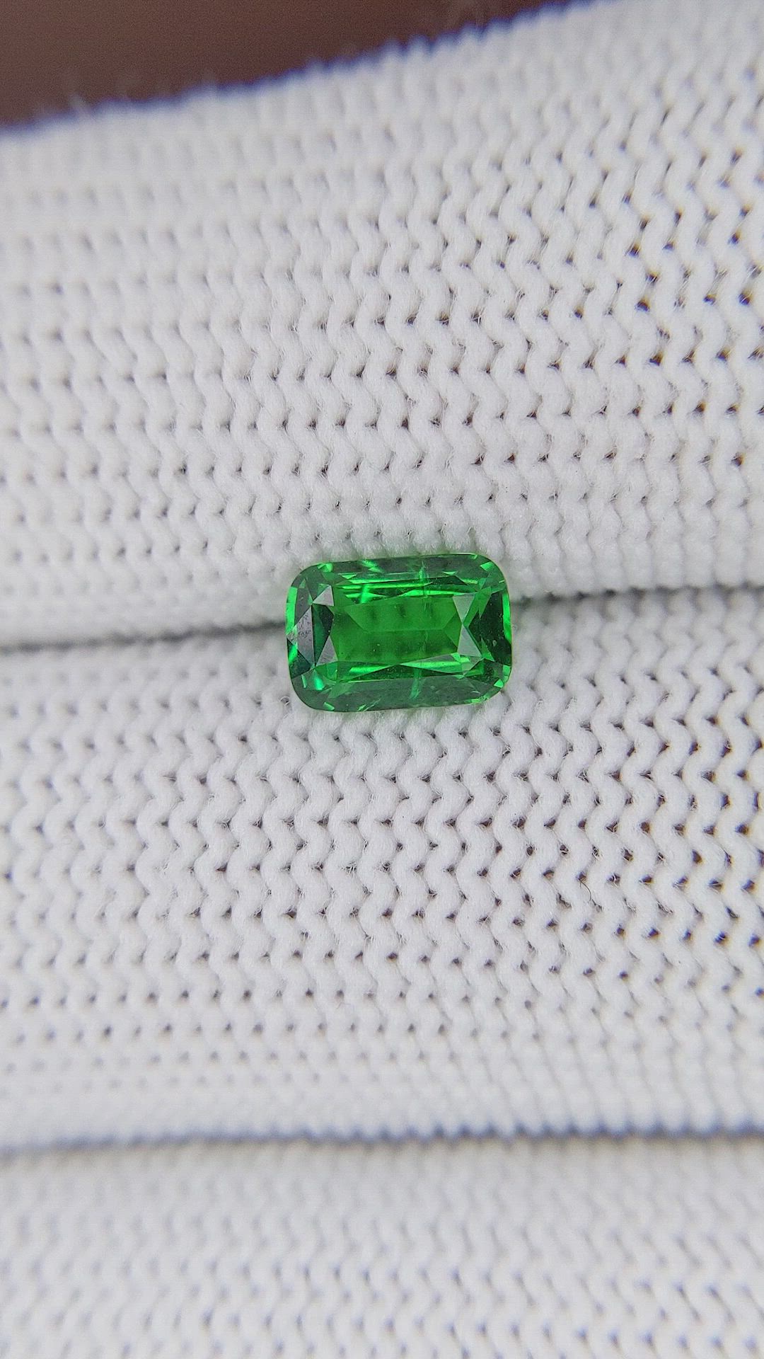 1.13 Ct. Tsavorite Garnet from Tanzania Size Video
