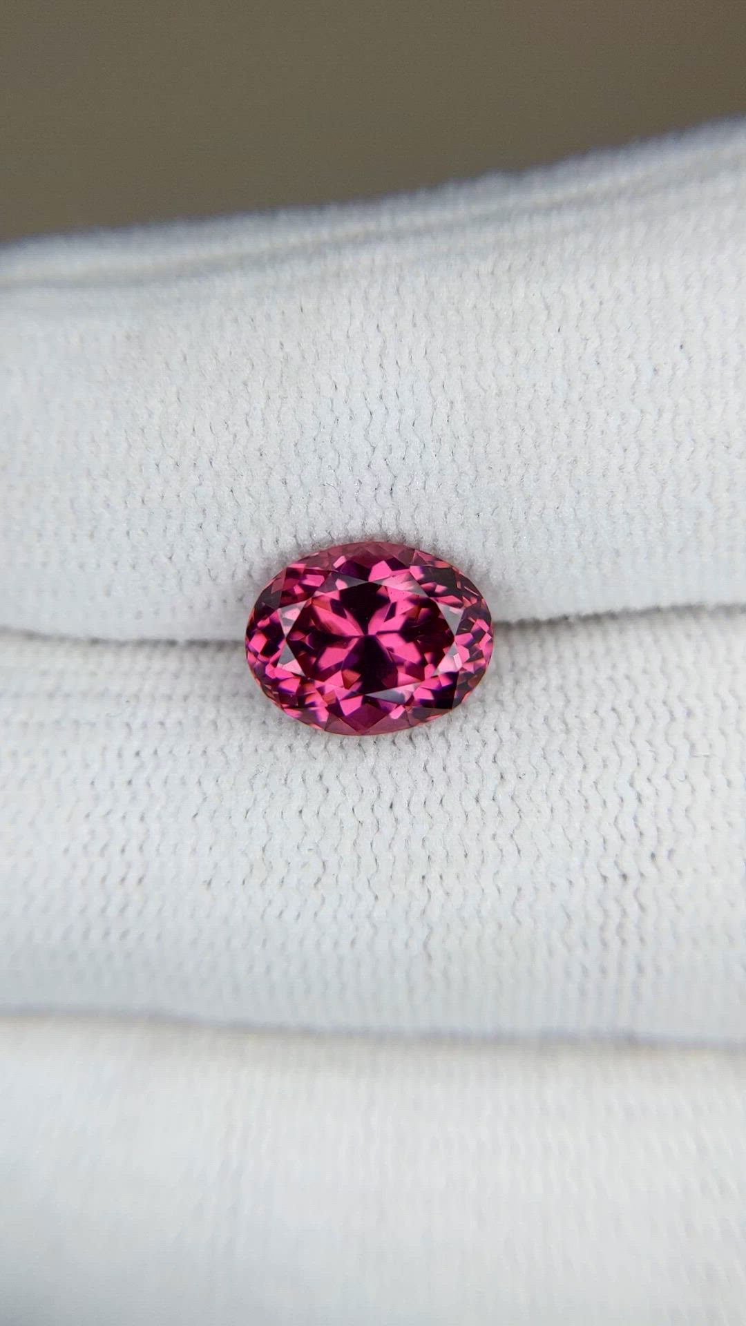 3.32 Ct. Pink Garnet from Tanzania Size Video