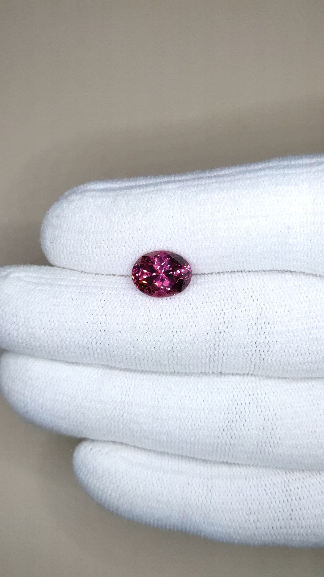 3.32 Ct. Pink Garnet from Tanzania Size Video