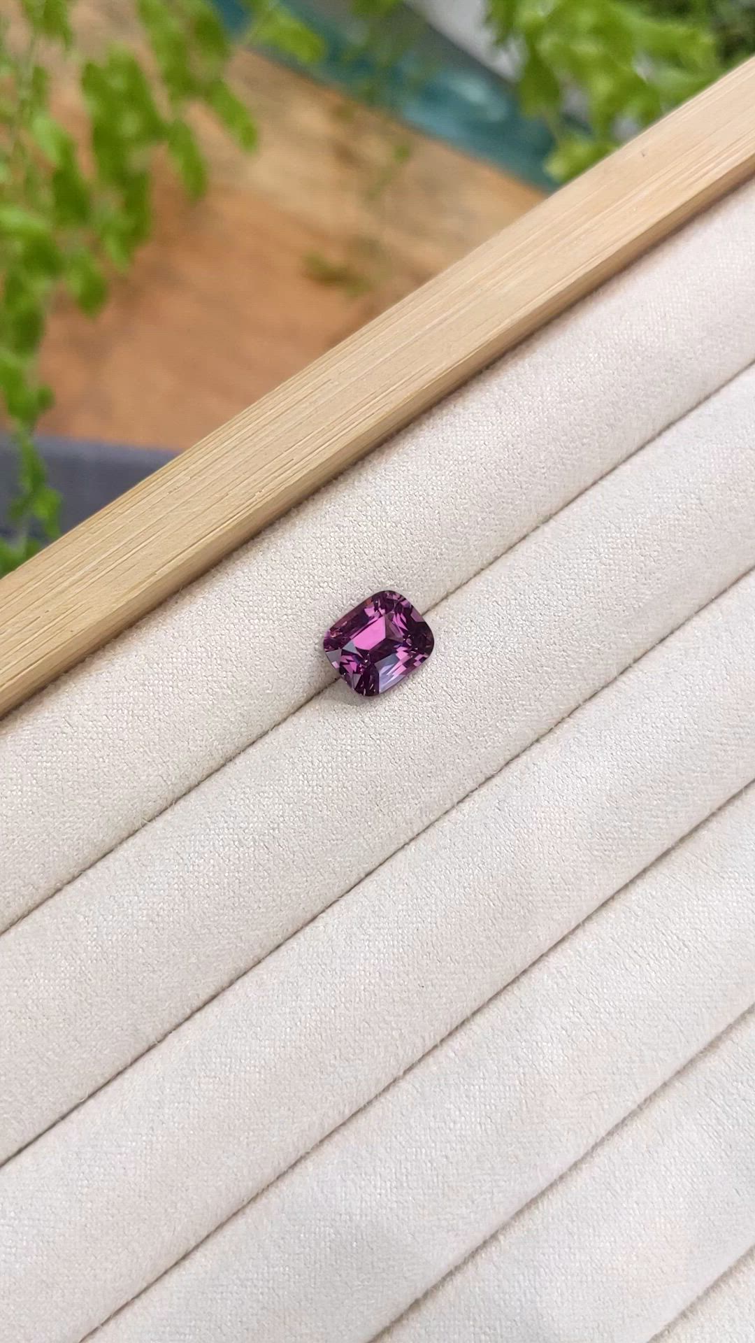 3.23 Ct. Purplish Pink Spinel from Ceylon (Sri Lanka) Size Video