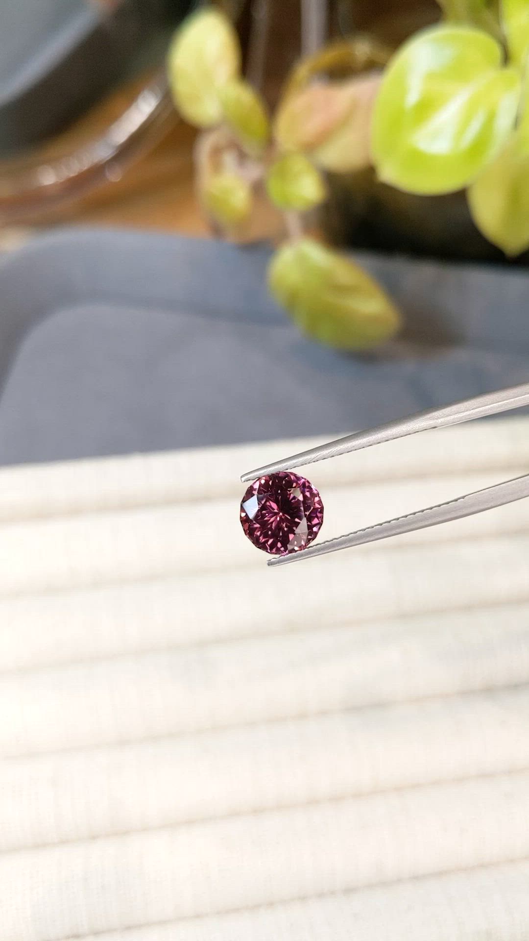 2.80 Ct. Pink Garnet from Tanzania Size Video