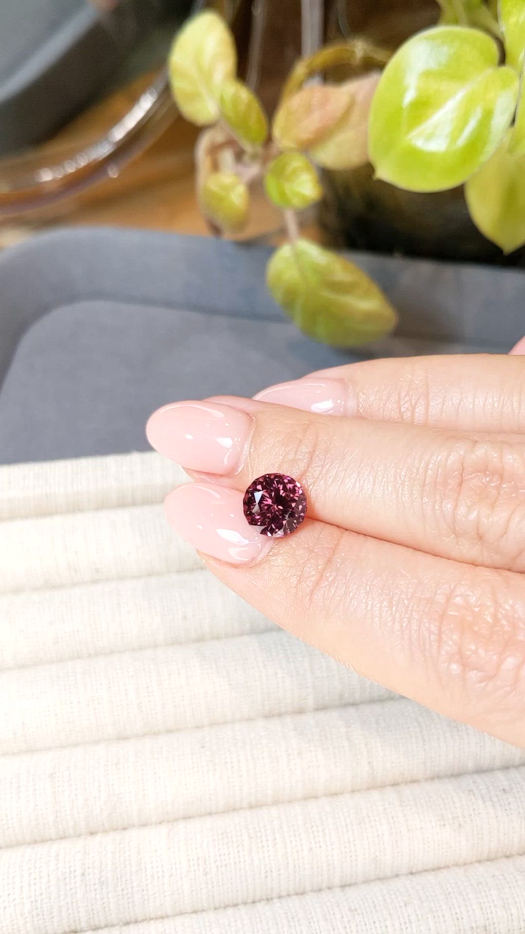2.80 Ct. Pink Garnet from Tanzania Size Video
