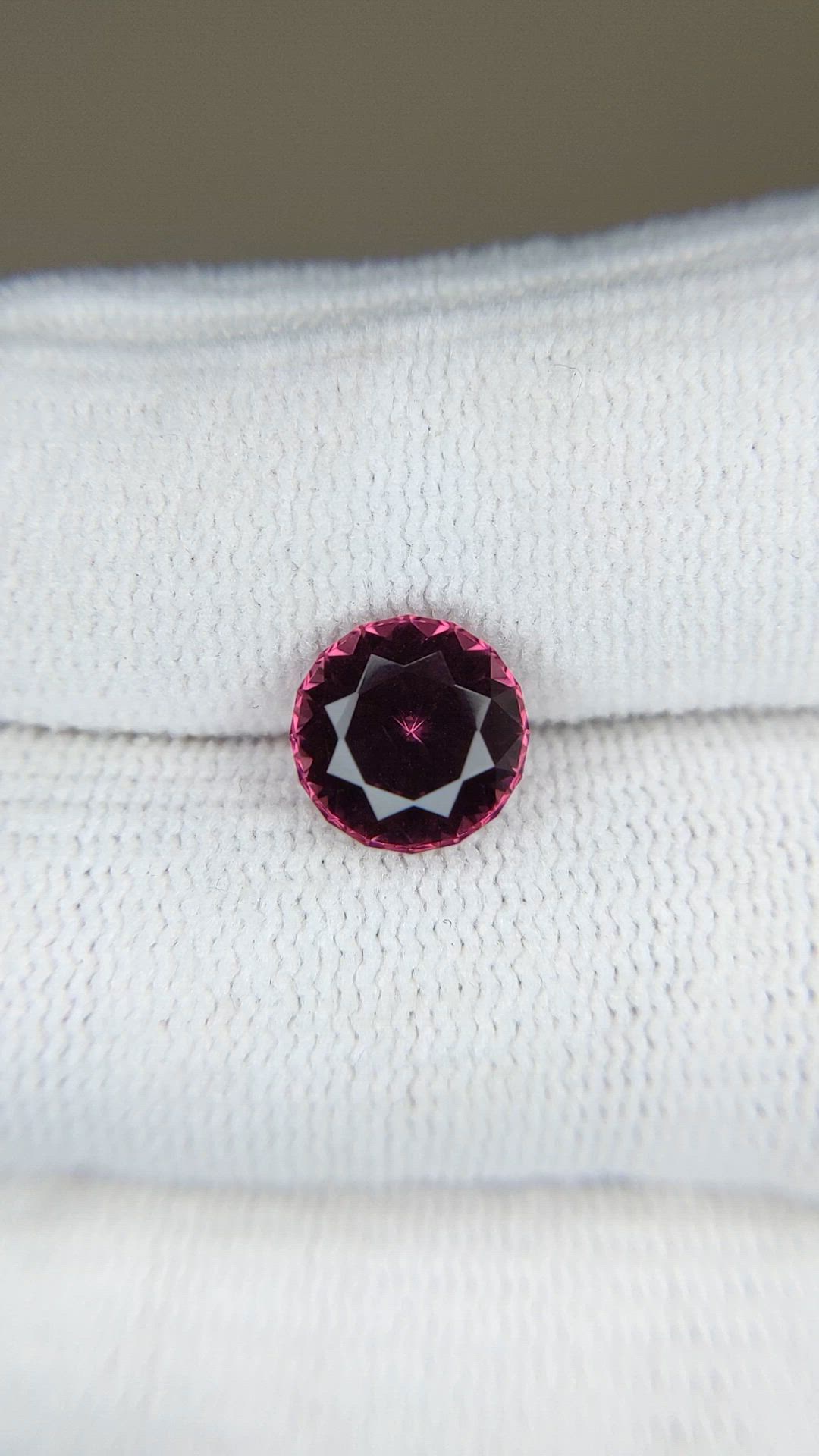 2.80 Ct. Pink Garnet from Tanzania Size Video