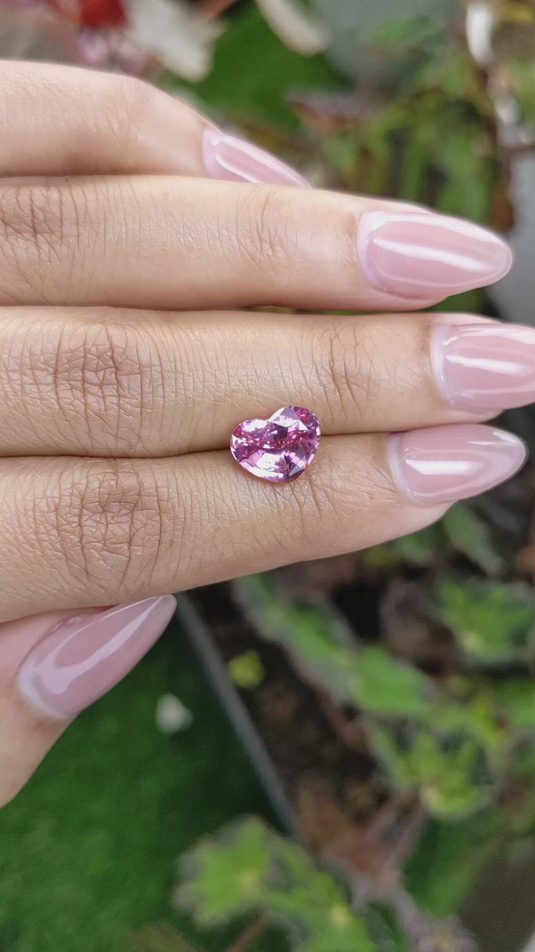 3.09 Ct. Pink Spinel from Ceylon (Sri Lanka) Size Video