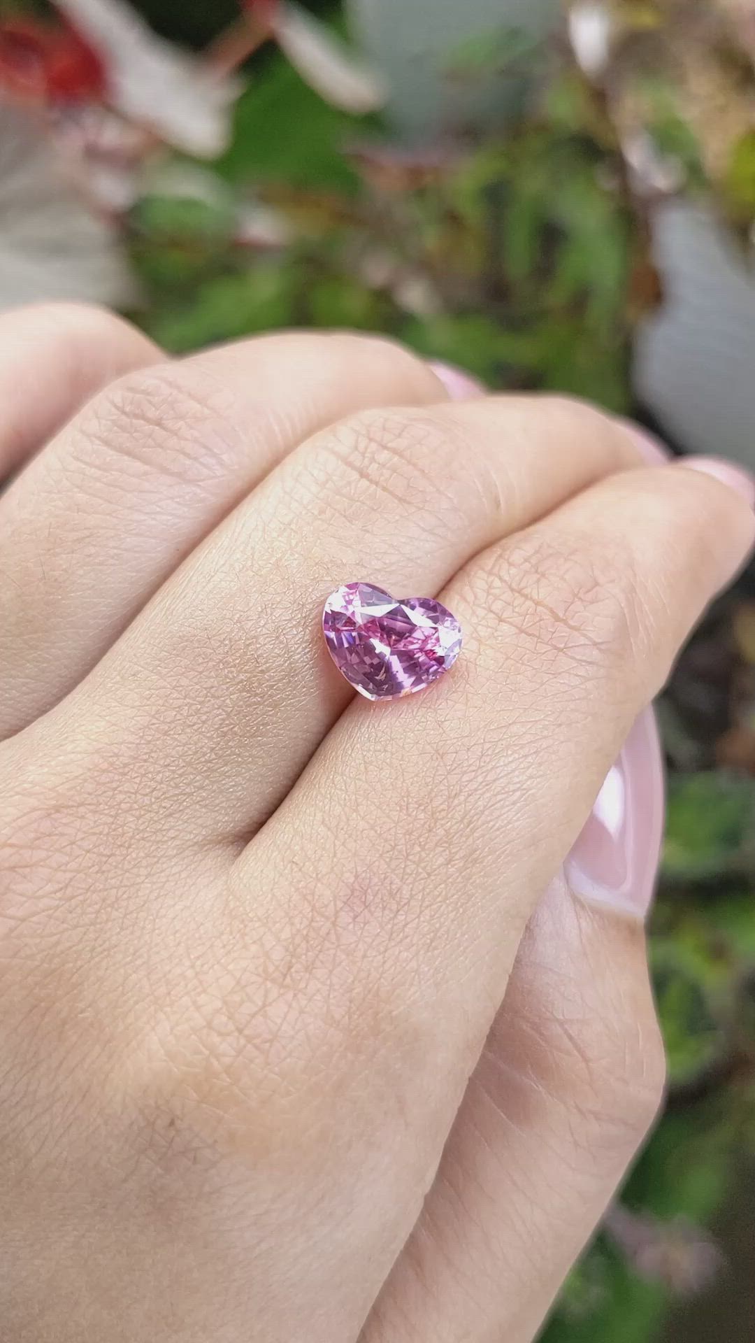 3.09 Ct. Pink Spinel from Ceylon (Sri Lanka) Size Video