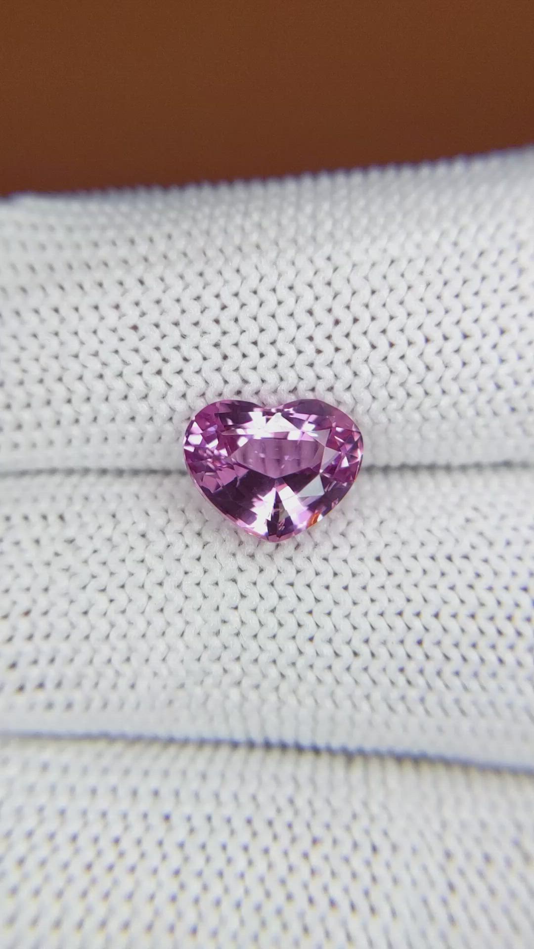 3.09 Ct. Pink Spinel from Ceylon (Sri Lanka) Size Video