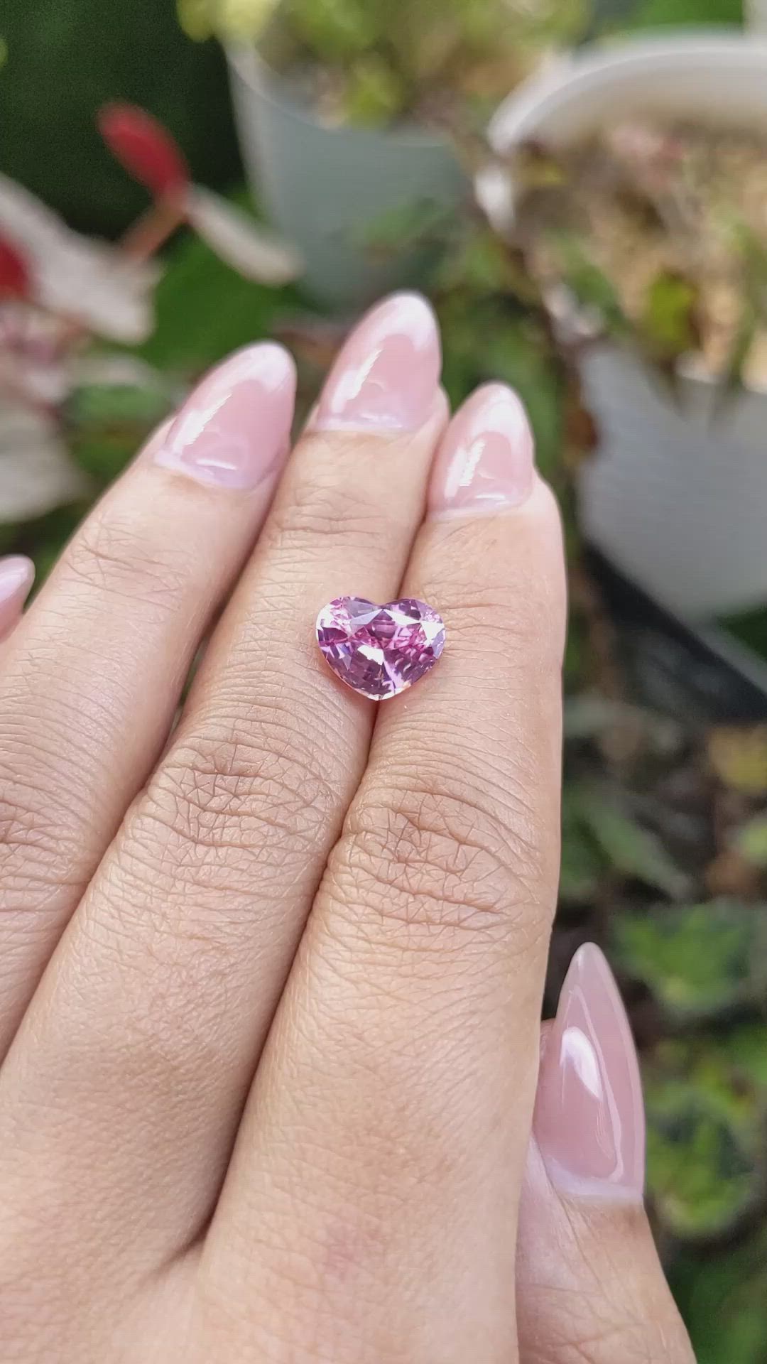 3.09 Ct. Pink Spinel from Ceylon (Sri Lanka) Size Video