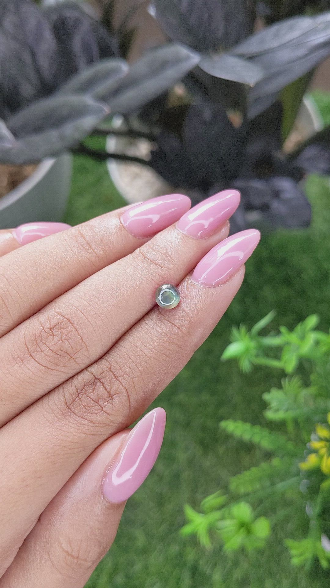 1.01 Ct. Cabochon Alexandrite from Madagascar Size Video