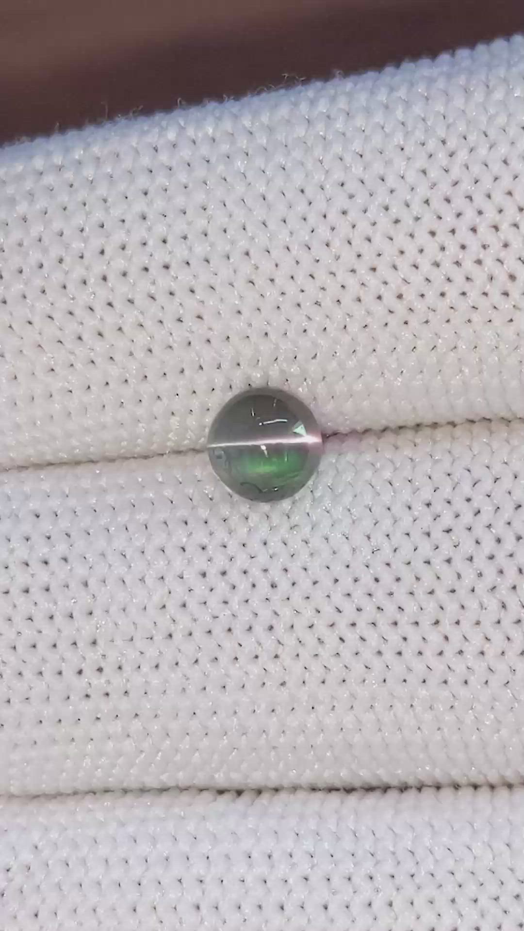1.01 Ct. Cabochon Alexandrite from Madagascar Size Video