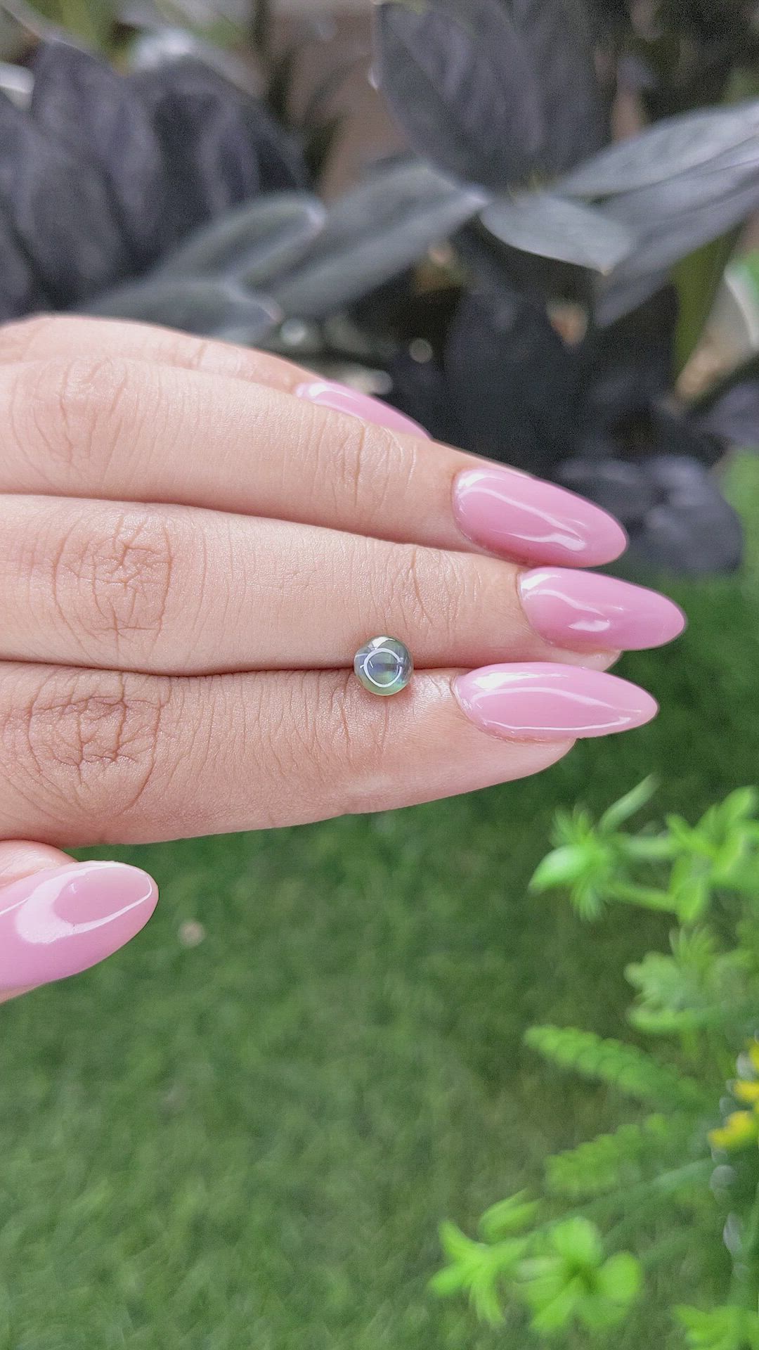 1.01 Ct. Cabochon Alexandrite from Madagascar Size Video