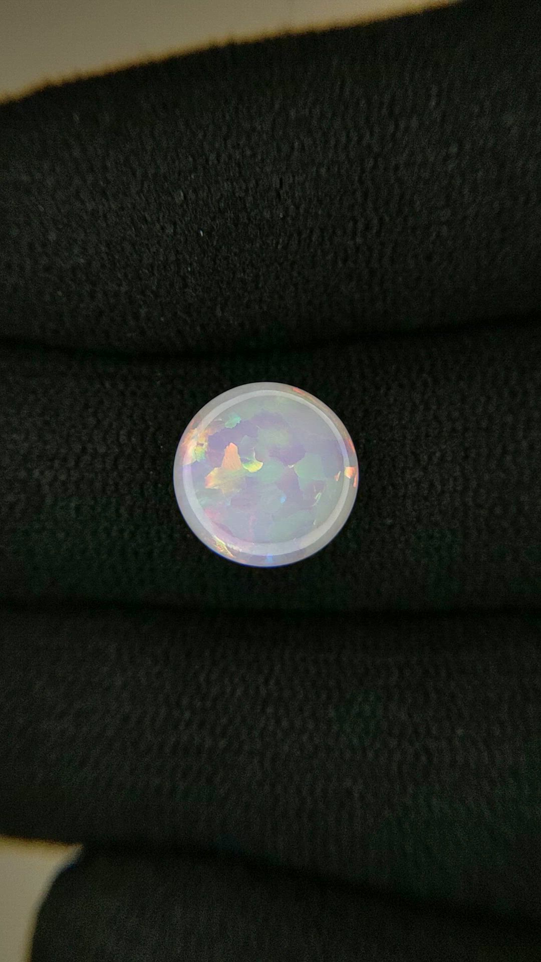1.95 Ct. Multi Color Cabochon White Opal (Light Opal) from Australia Size Video