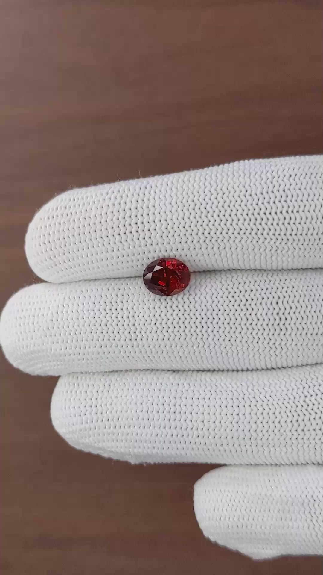2.01 Ct. Red Spinel Size Video