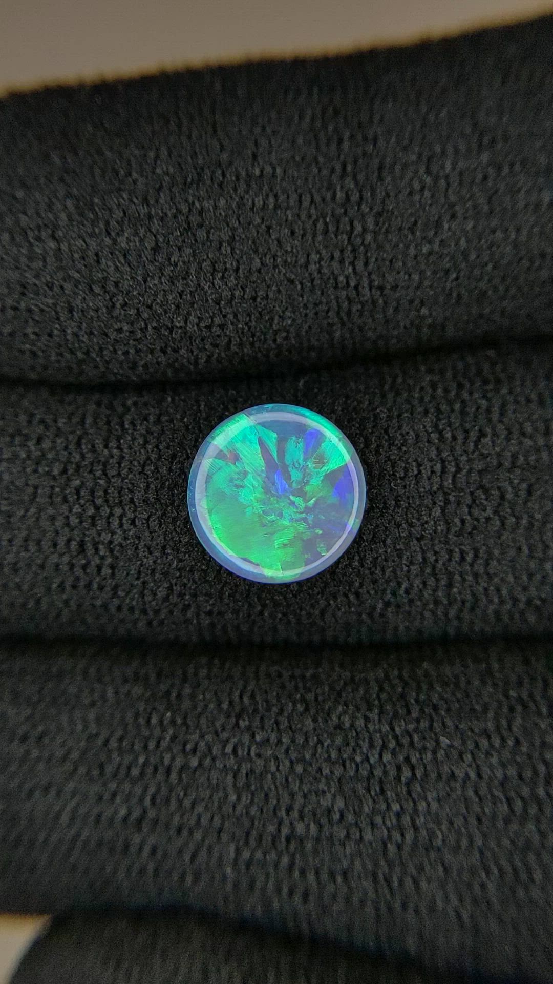 1.07 Ct. Multi Color Cabochon Crystal Opal (Jelly Opal) from Australia Size Video