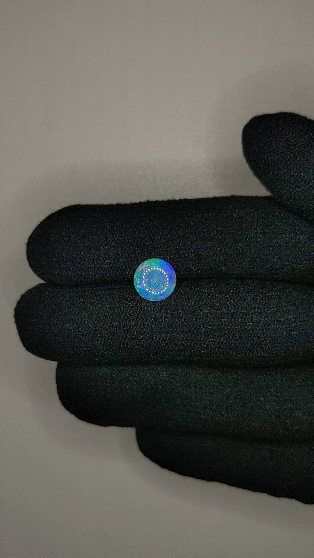 0.71 Ct. Multi Color Cabochon Crystal Opal (Jelly Opal) from Australia Size Video